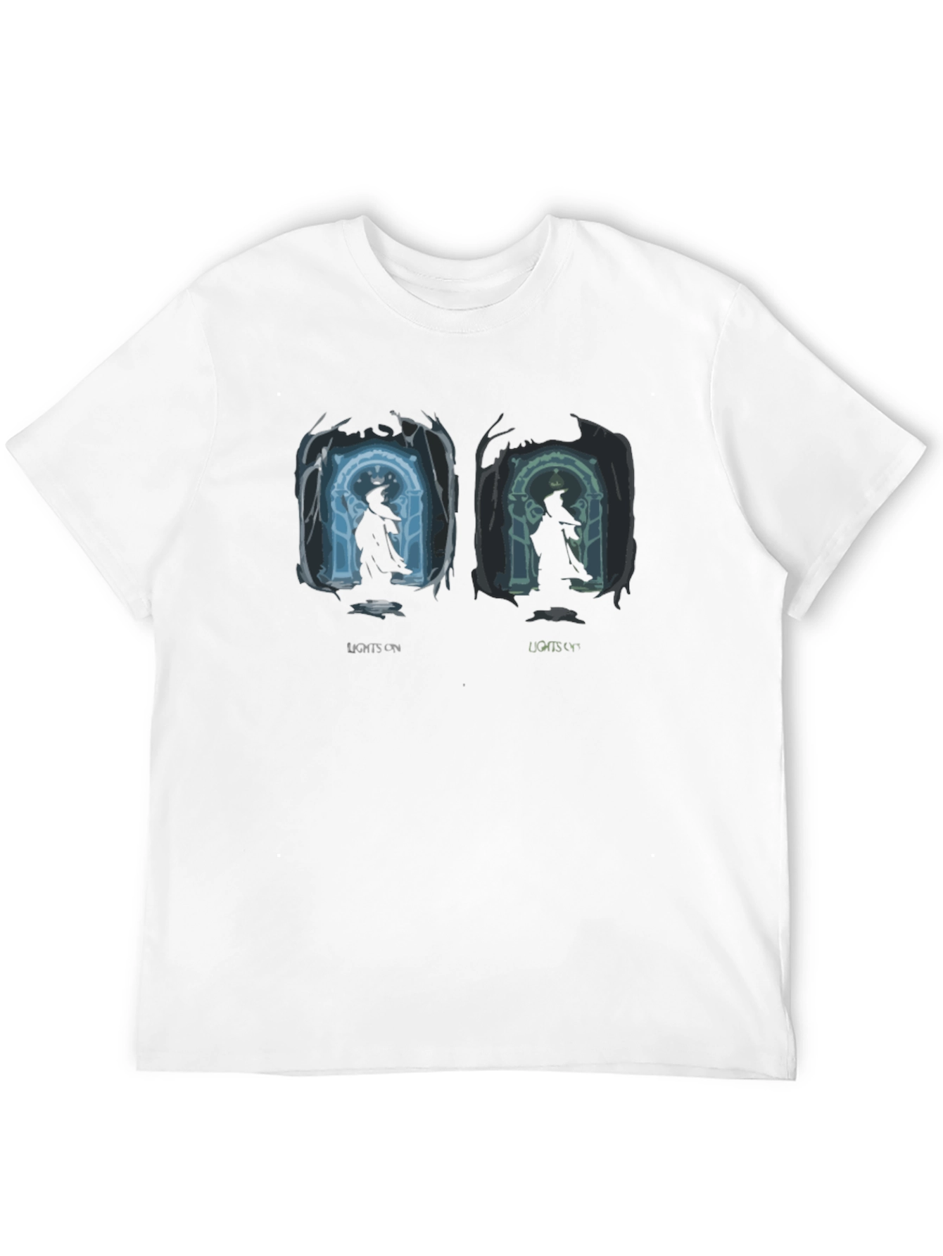 Lights On Silhouette Graphic Print Tee