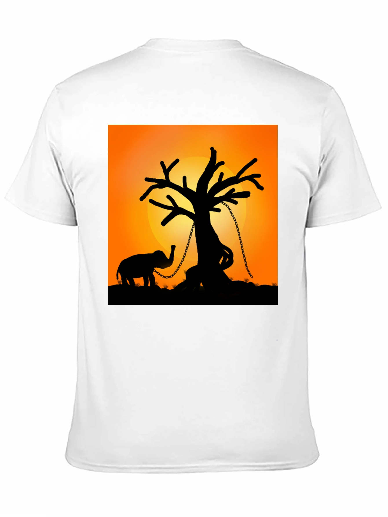 Elephant & Tree Graphic Tee - Unique Design