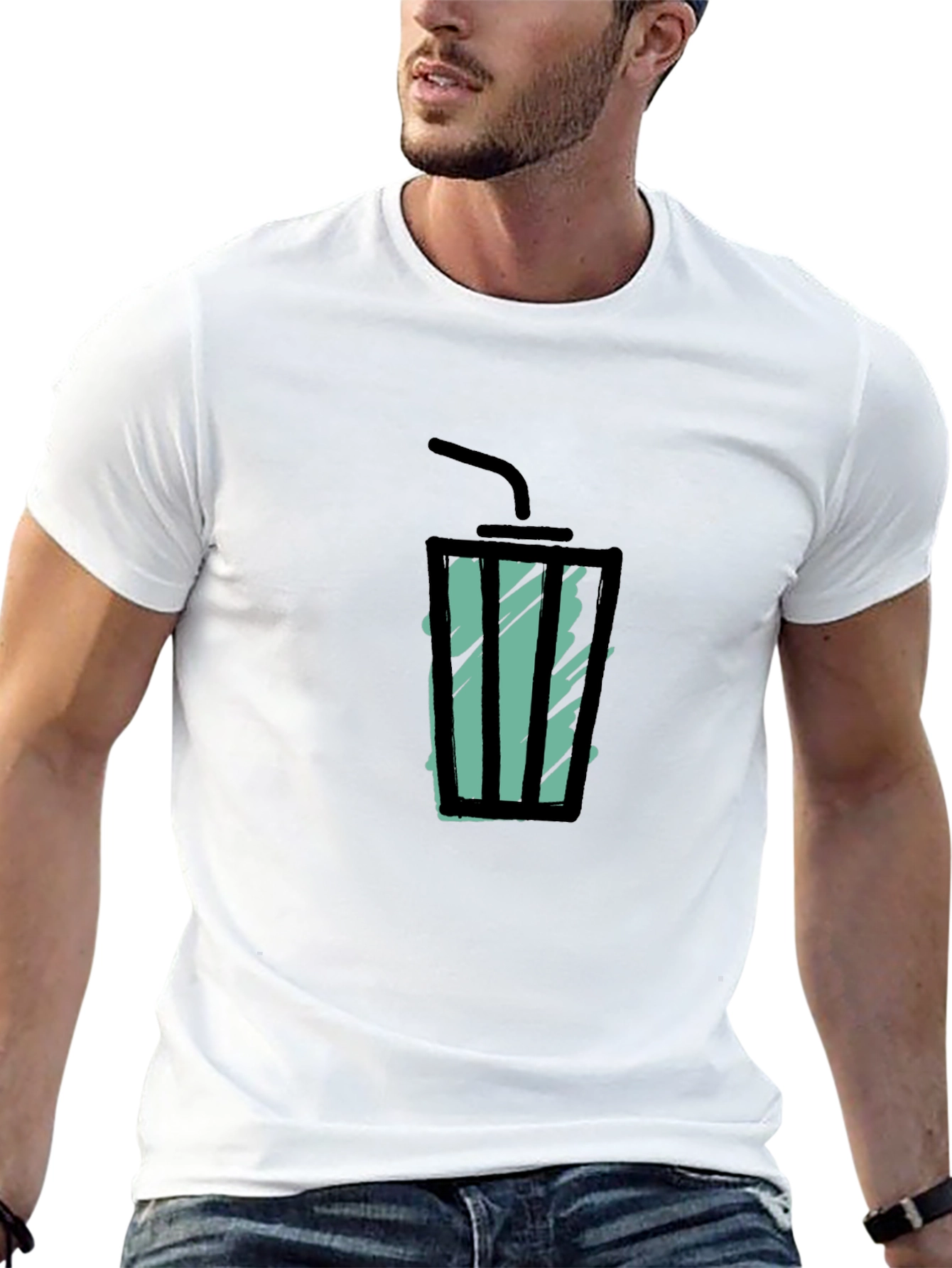 Cool Drink Graphic Tee - Black T-Shirt