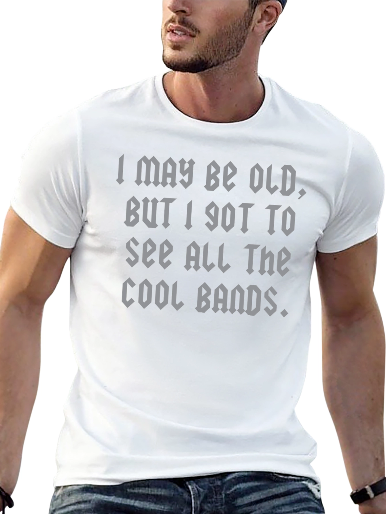 Cool Bands Tee - Black Cotton T-Shirt