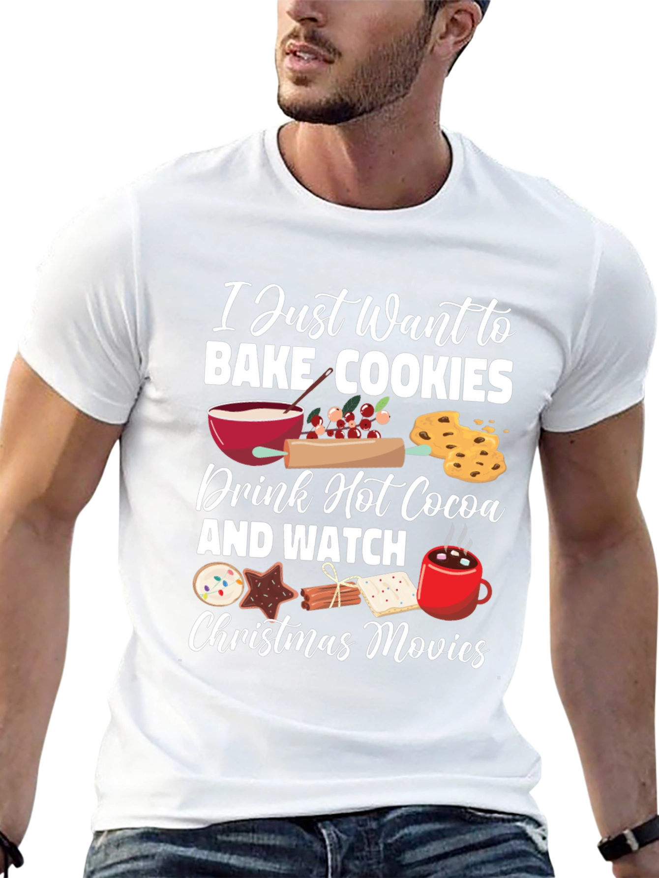 I Just Want to Bake Cookies Graphic T-Shirt