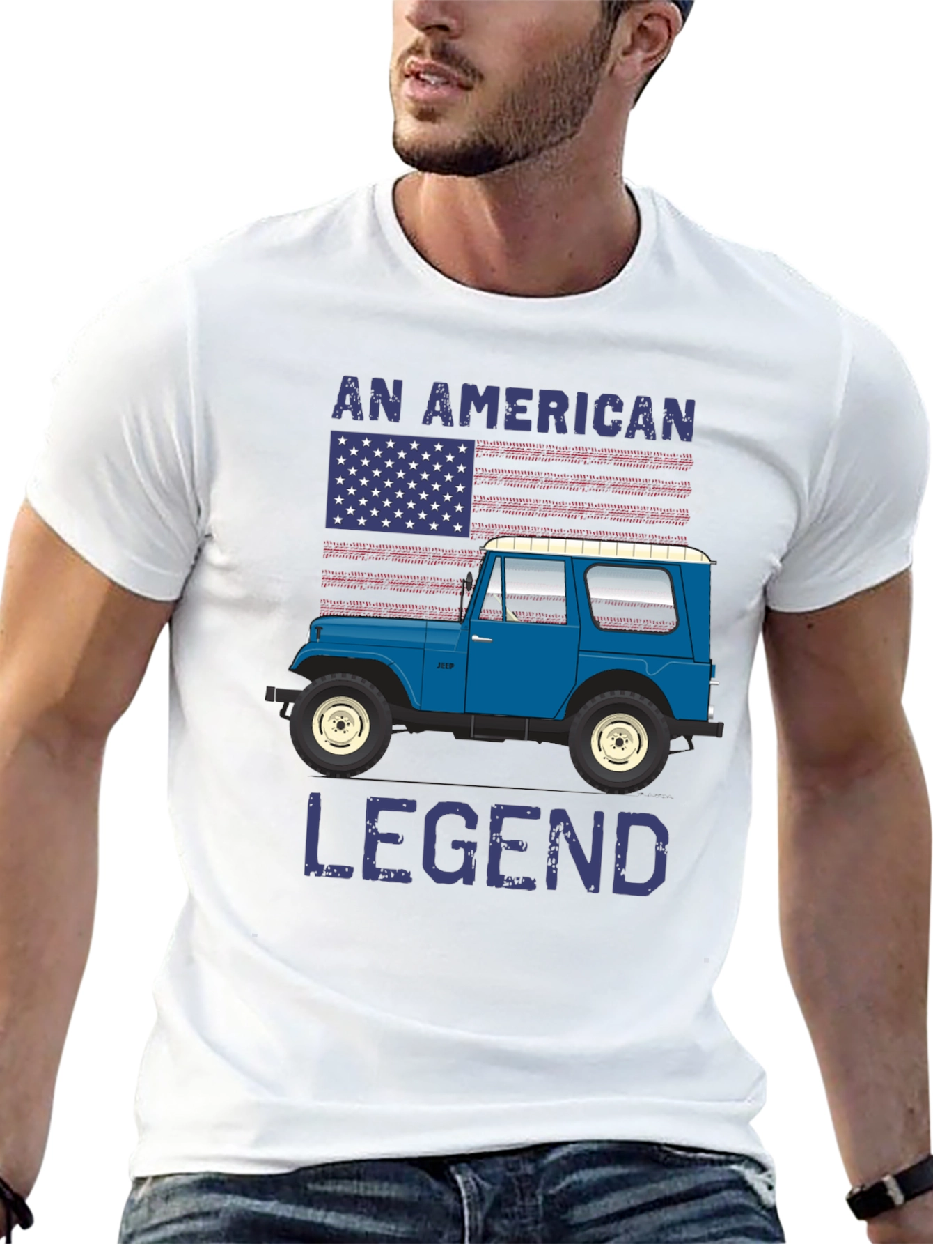 American Legend Jeep T-Shirt - Patriotic Tee