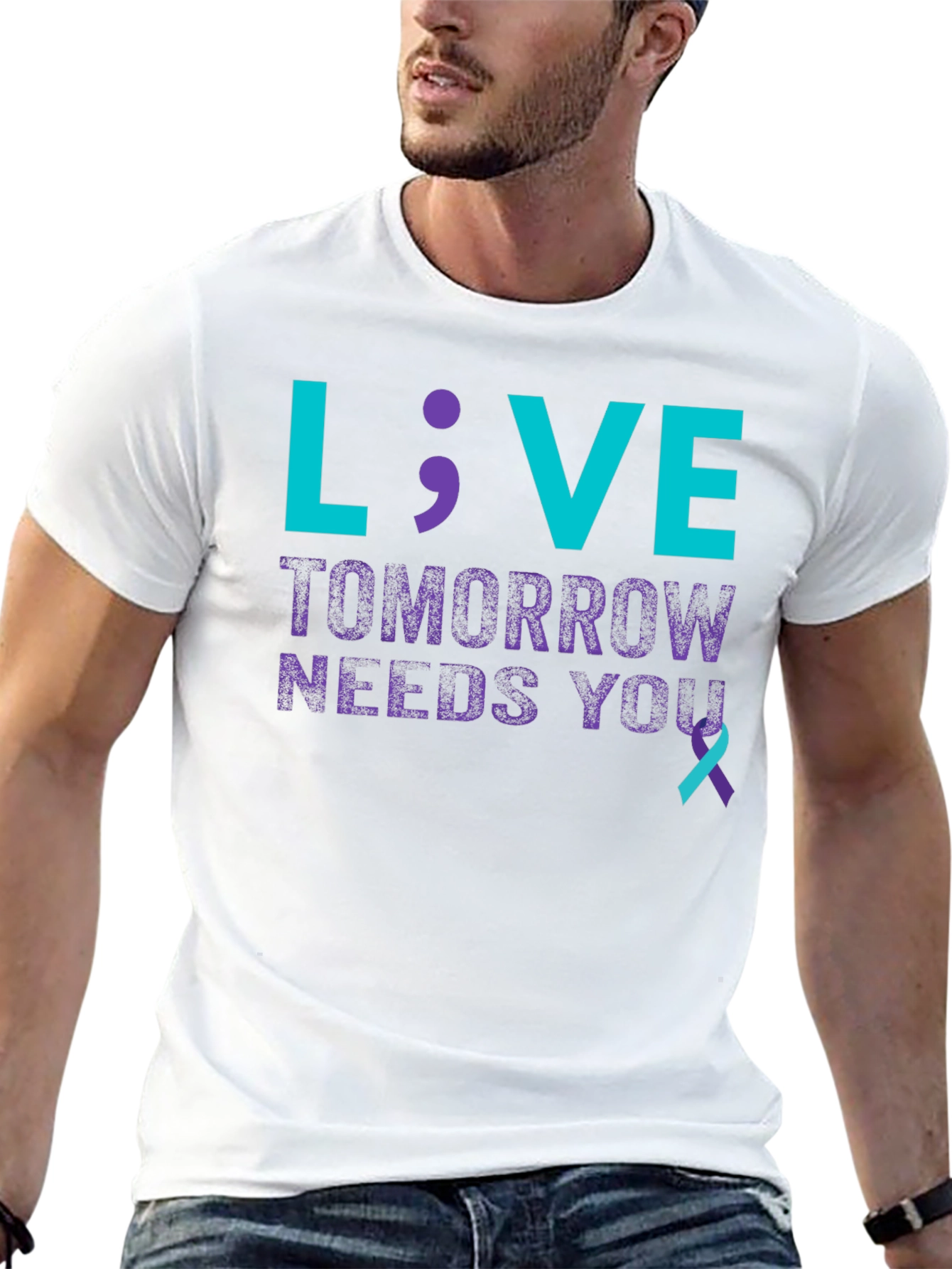 Live; Tomorrow Needs You T-Shirt - Suicide Prevention
