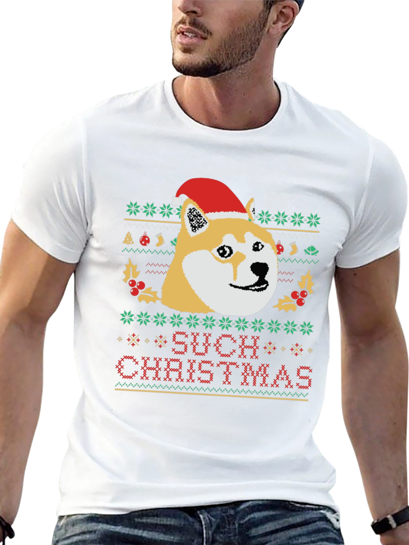 Doge Christmas Knit T-Shirt