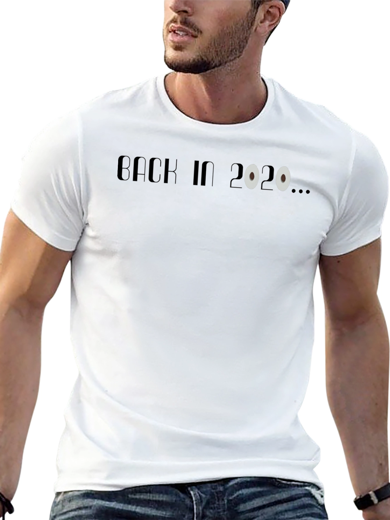 Back in 2020 T-Shirt - Black Crew Neck Tee