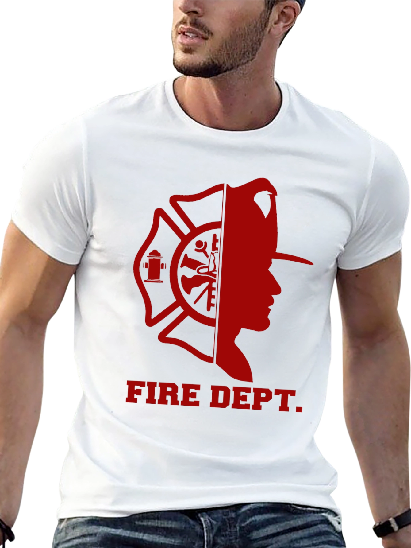 Fire Dept. Graphic T-Shirt