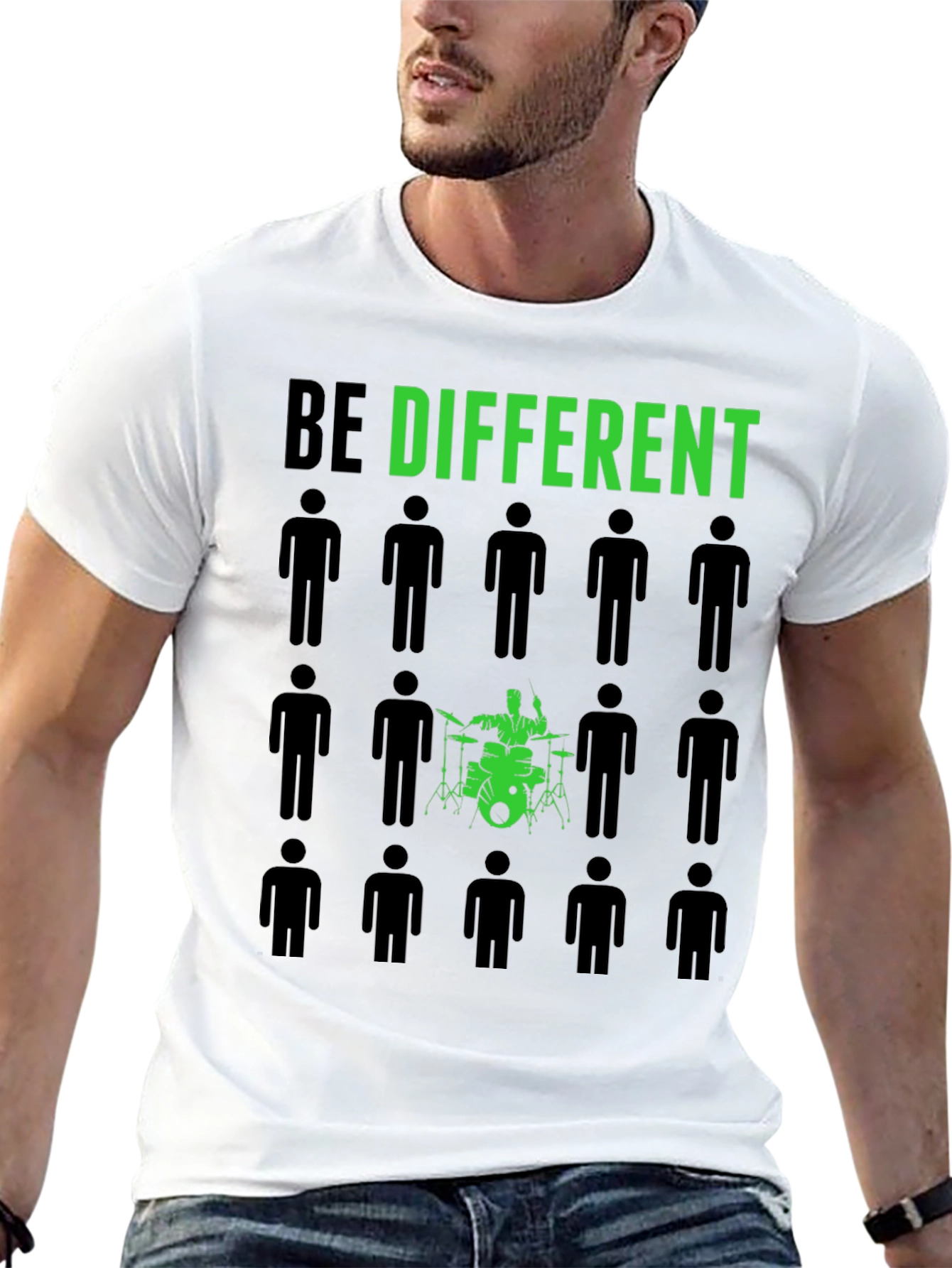 Be Different T-Shirt - Drummer Design
