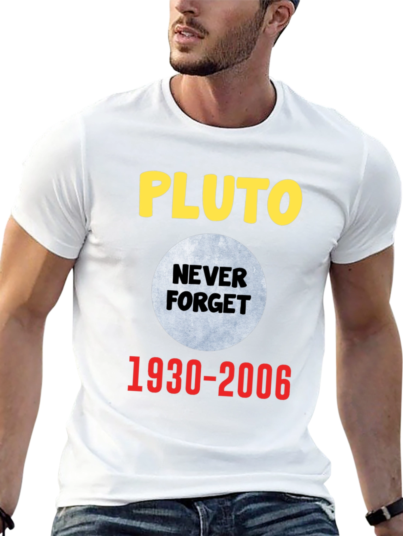 Pluto Never Forget T-Shirt - Black Cotton Tee