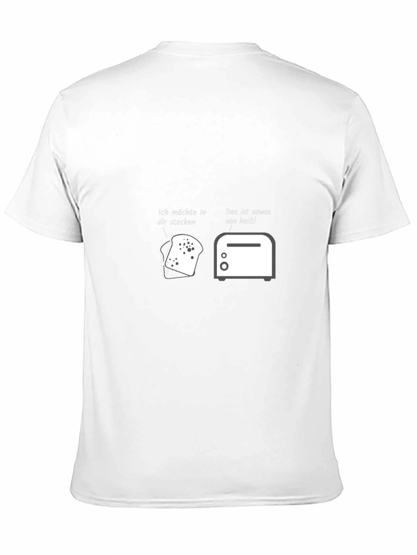Humorous Toast & Toaster Graphic T-Shirt