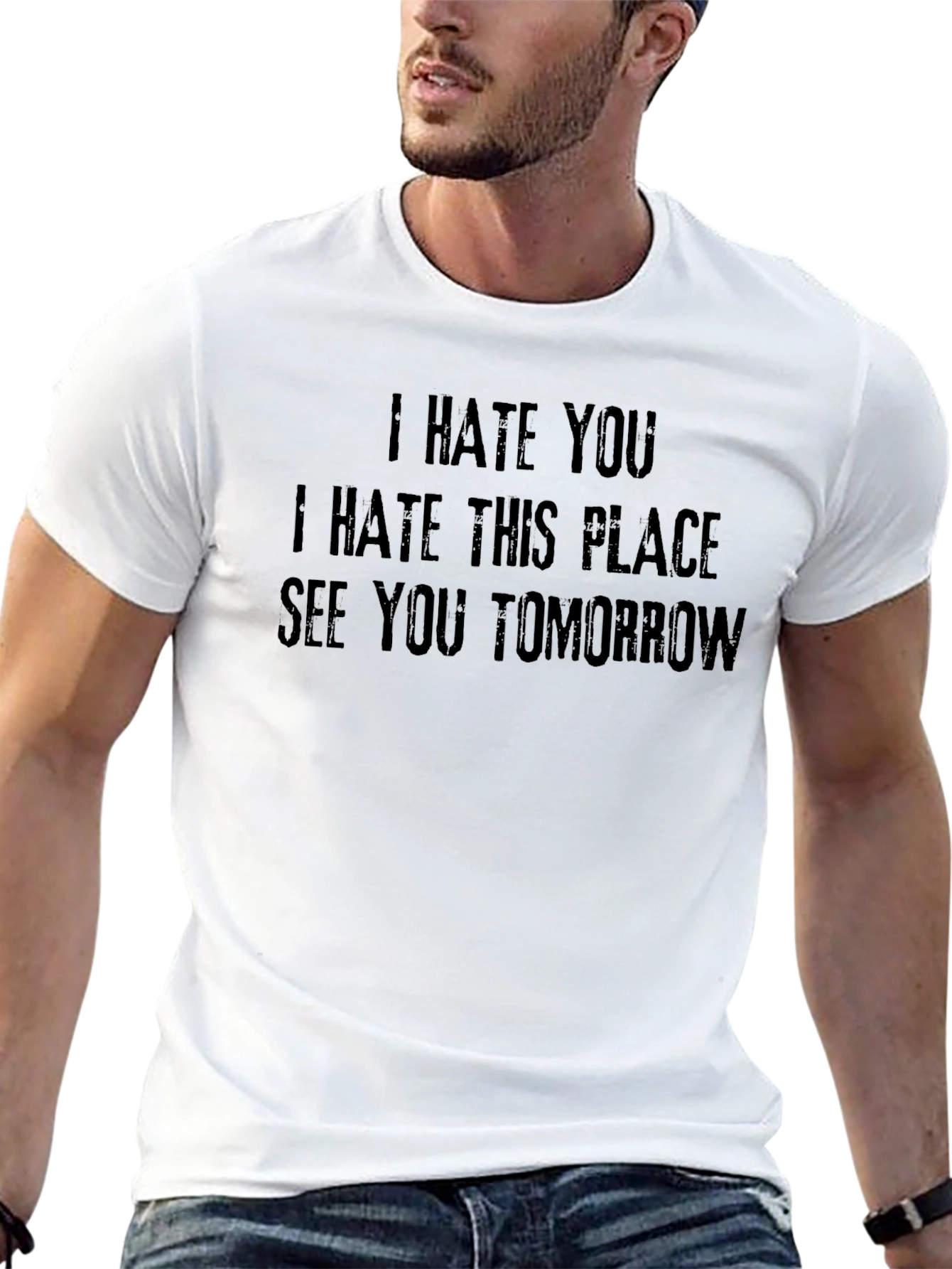 I Hate You T-Shirt - Funny Sarcastic Graphic Tee