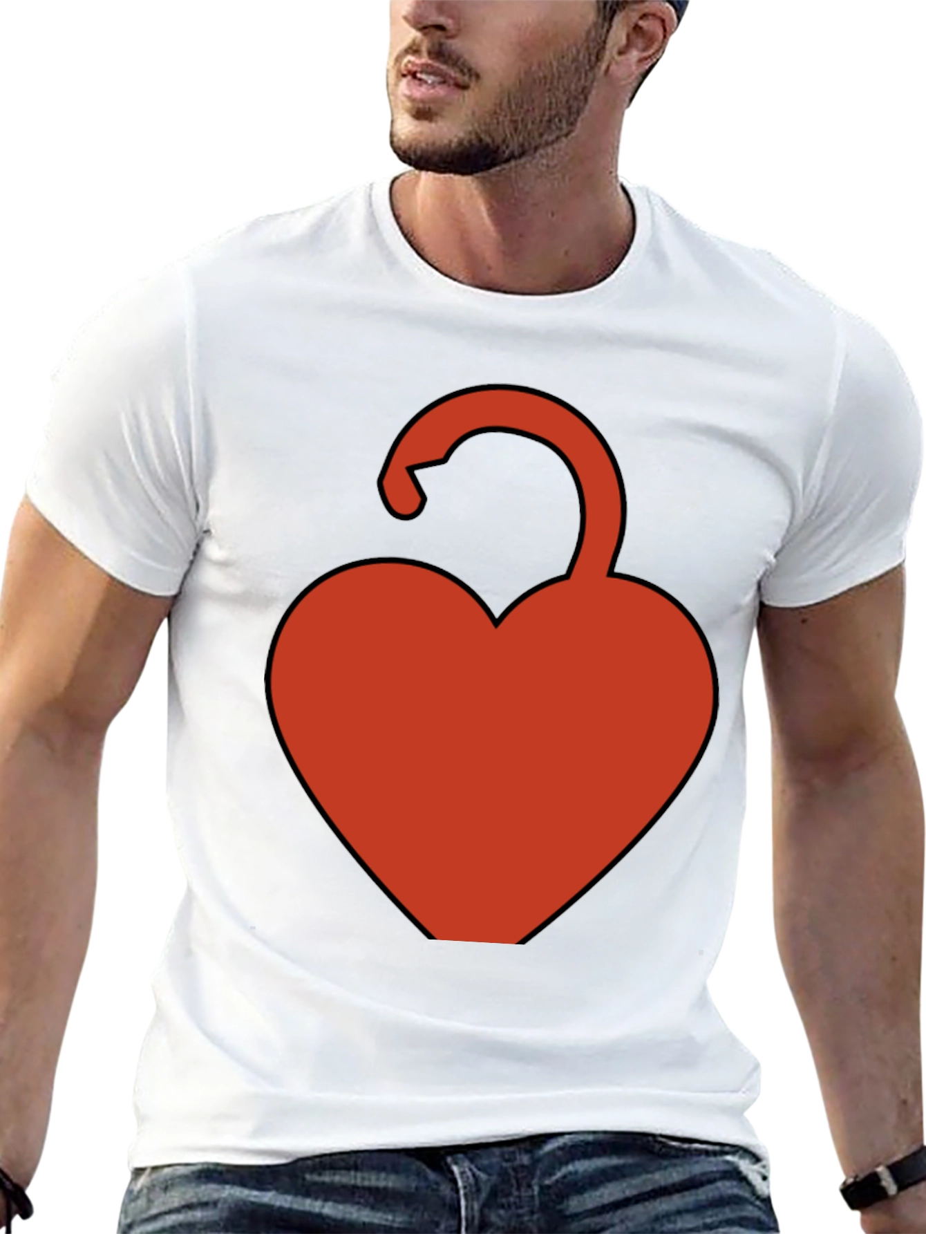 Heart Lock Graphic Tee - Black Casual Shirt