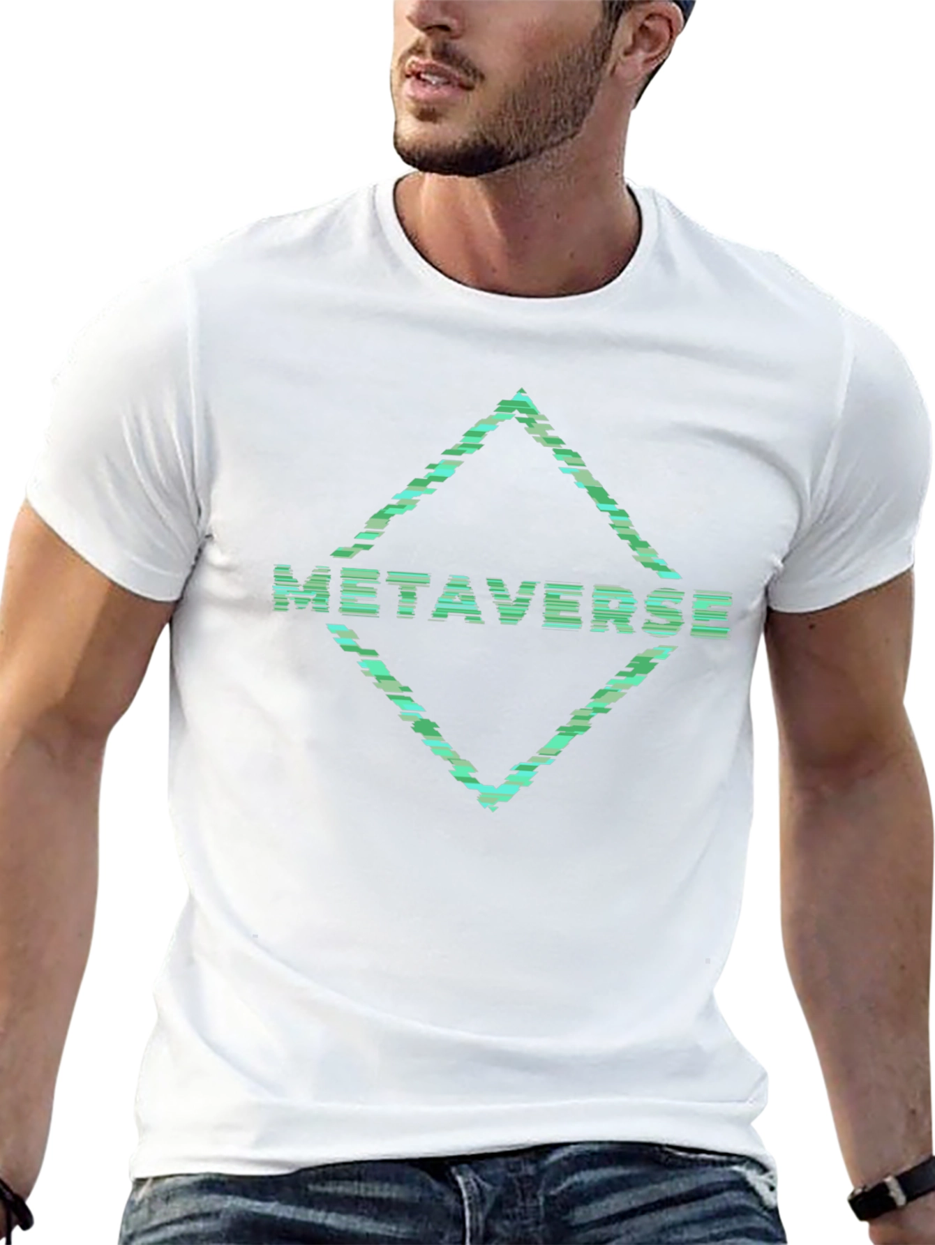 Metaverse Graphic Tee - Trendy Digital Fashion
