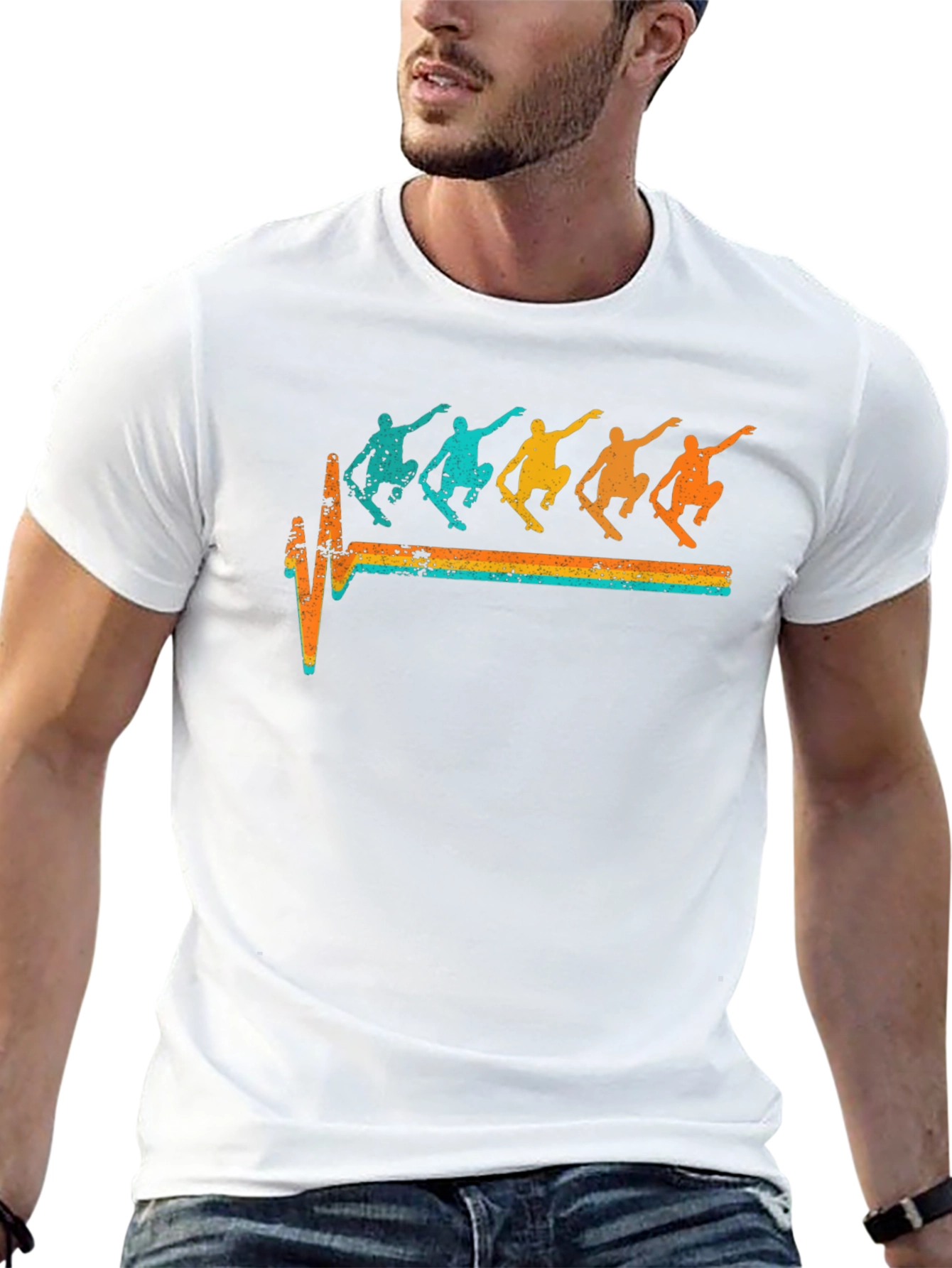Skateboarding Heartbeat T-Shirt