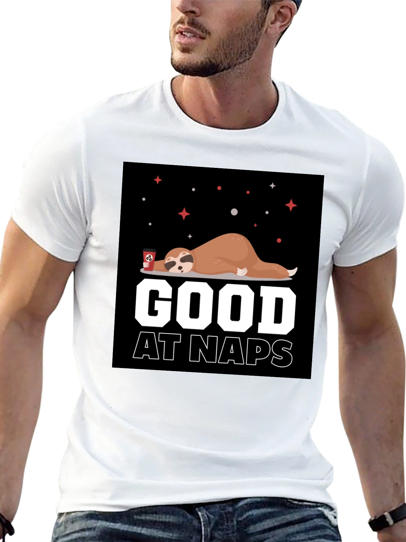 Good at Naps Sloth Graphic T-Shirt
