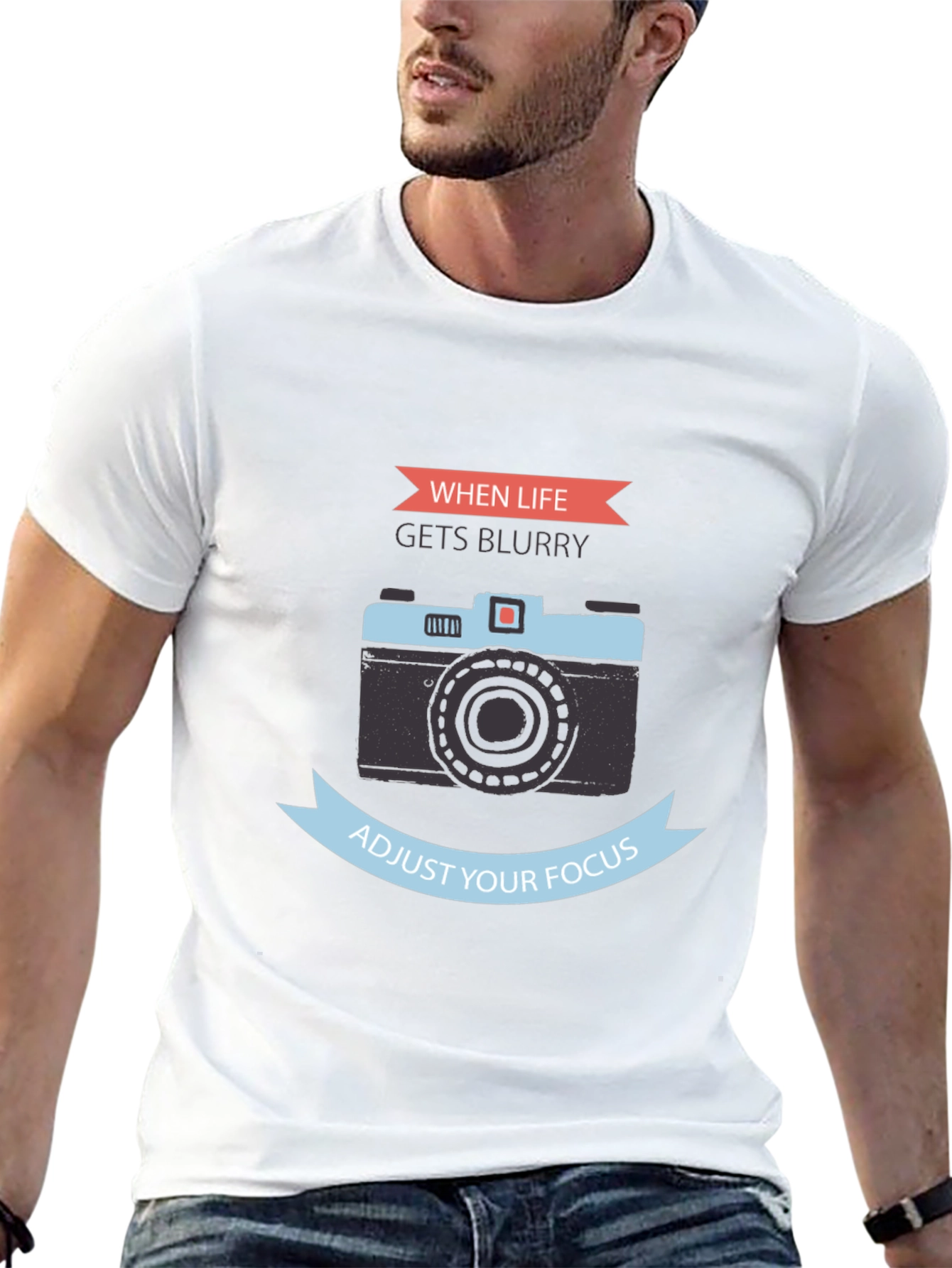 When Life Gets Blurry Camera Graphic T-Shirt