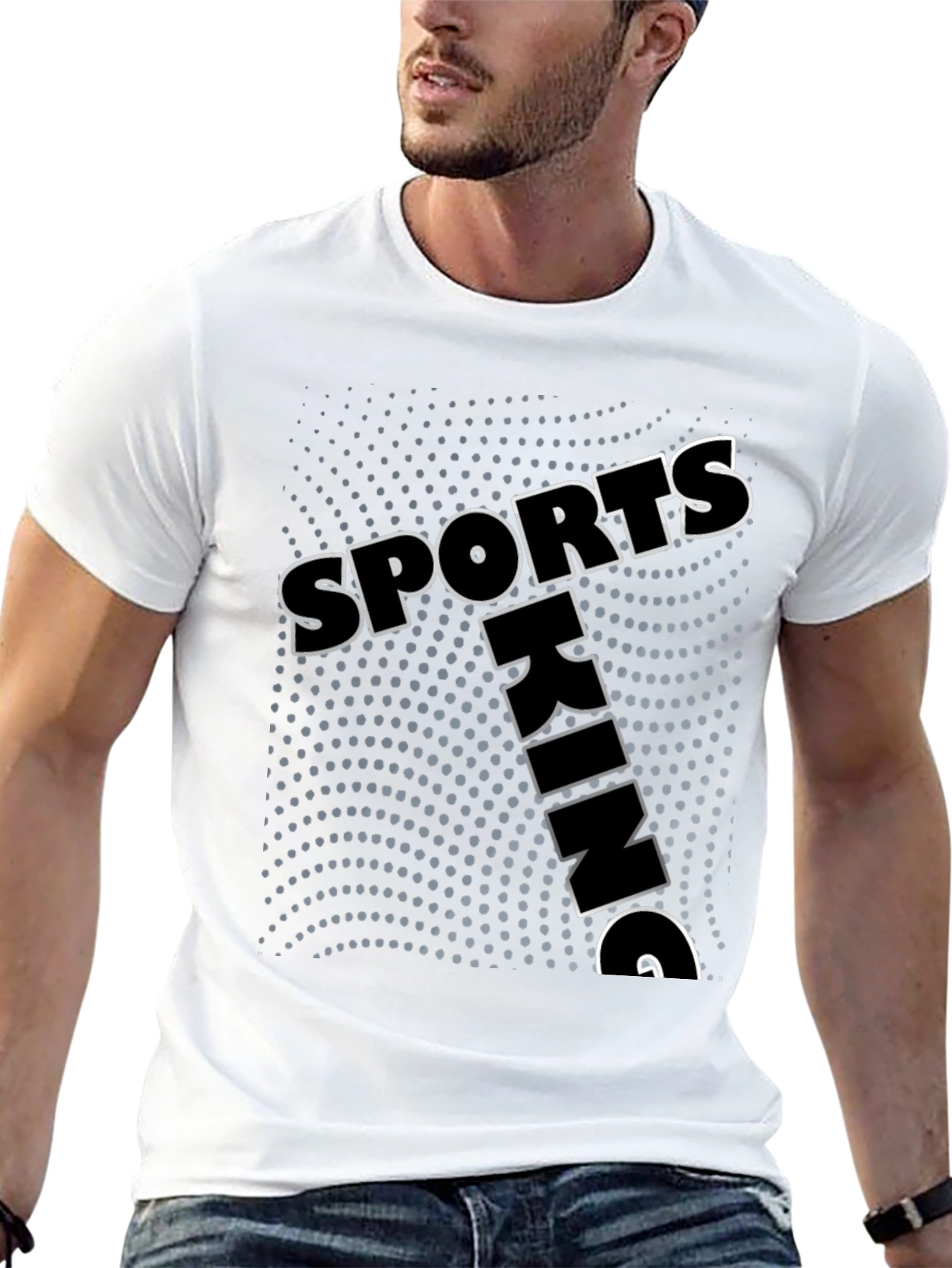 Mens Sports King Graphic Print T-Shirt