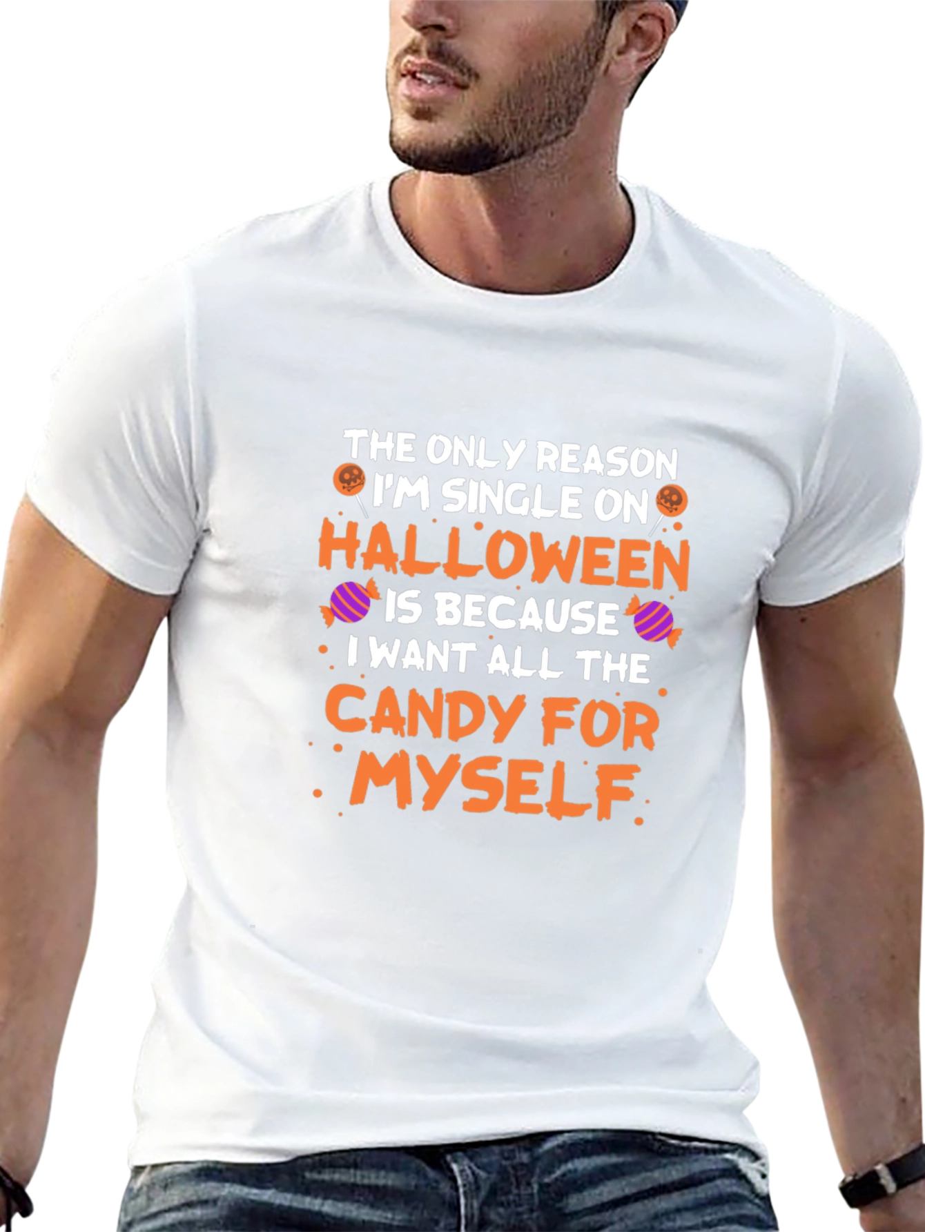 Single on Halloween Candy T-Shirt