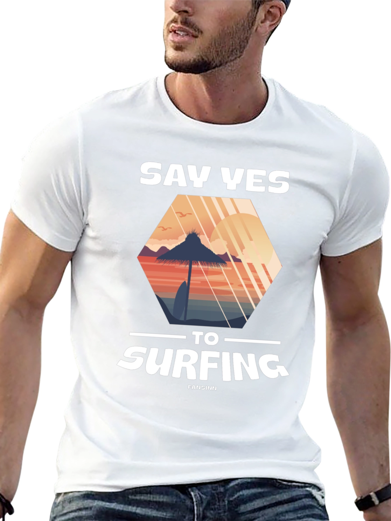 Say Yes to Surfing Graphic Tee - Beach Vibes