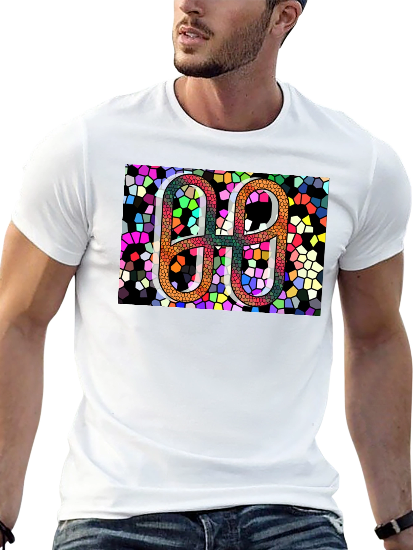 Abstract Mosaic Number T-Shirt