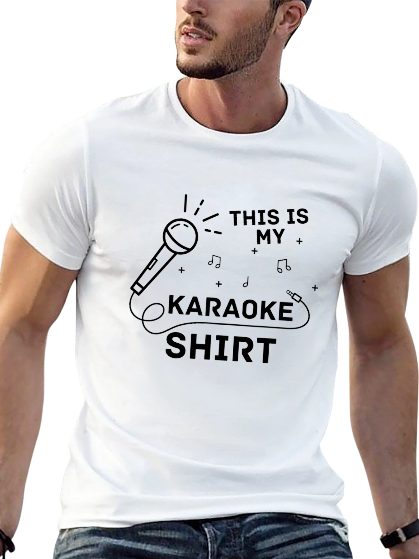 Karaoke Shirt - Mens Black Graphic Tee