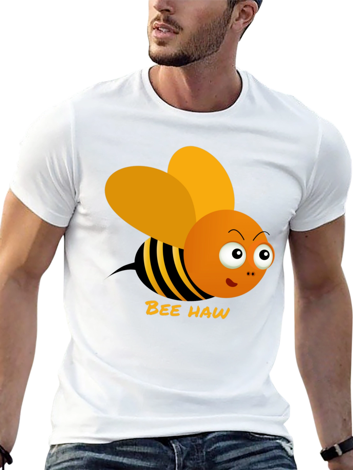 Bee Haw Funny Graphic T-Shirt