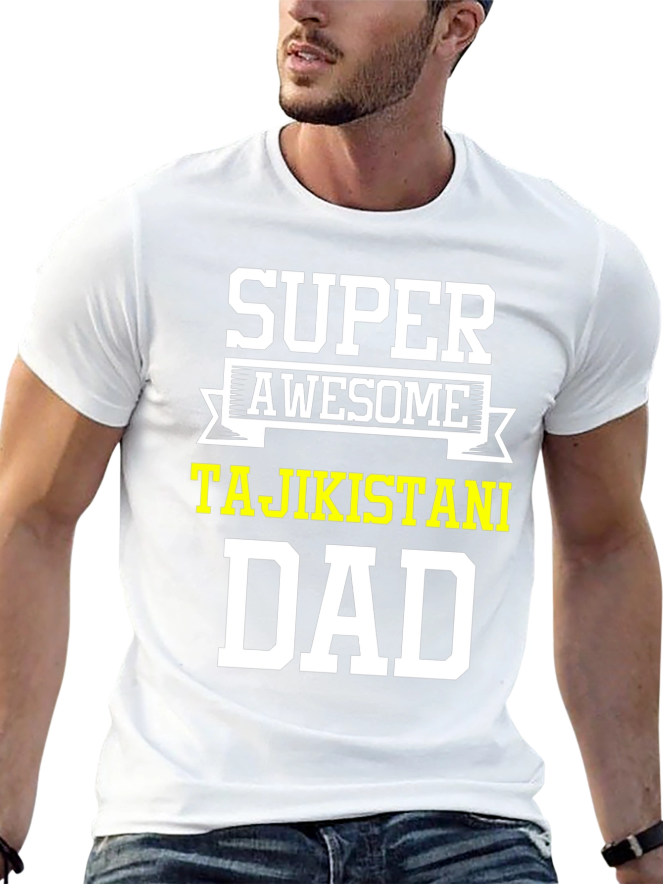 Super Awesome Tajikistani Dad T-Shirt