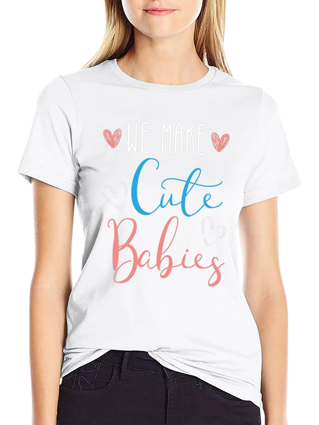 We Make Cute Babies T-Shirt - Gender Reveal Tee