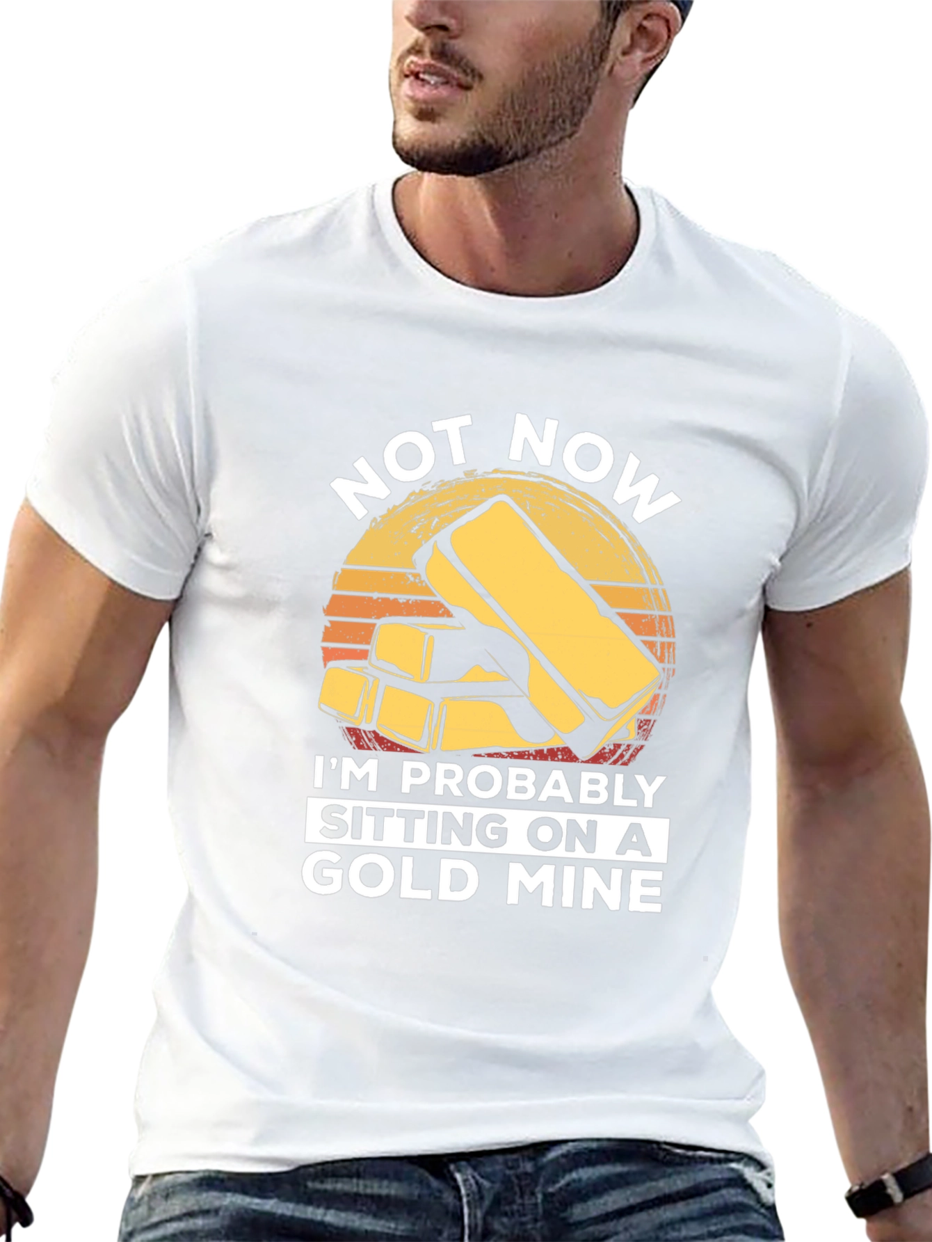 Gold Mine Graphic T-Shirt - Funny Humor Tee