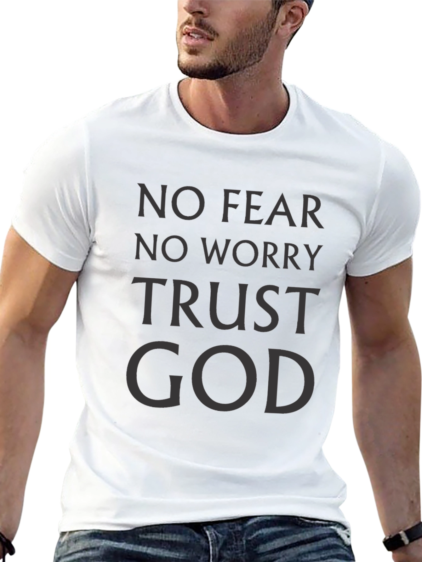 Trust God Black Graphic Tee