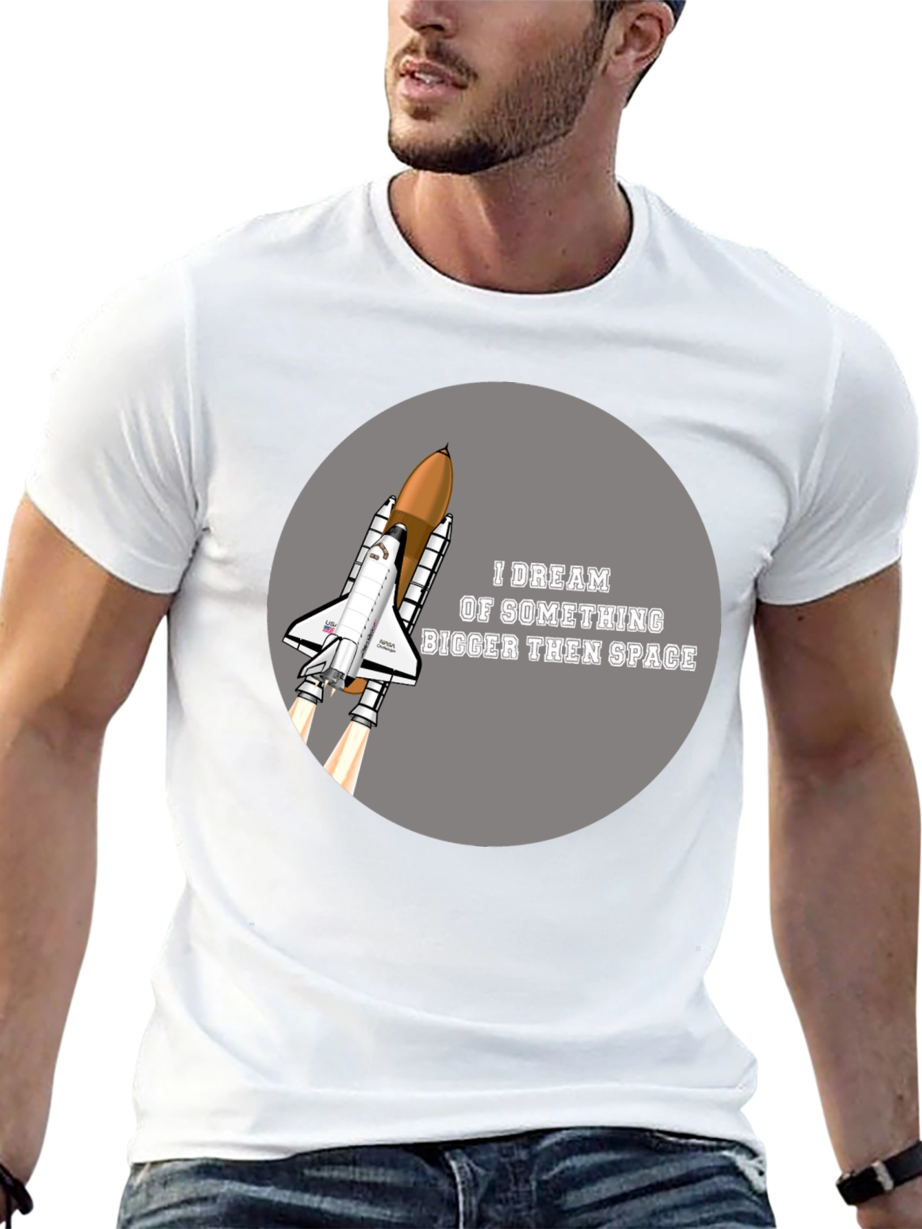 Space Shuttle T-Shirt - Dream Bigger