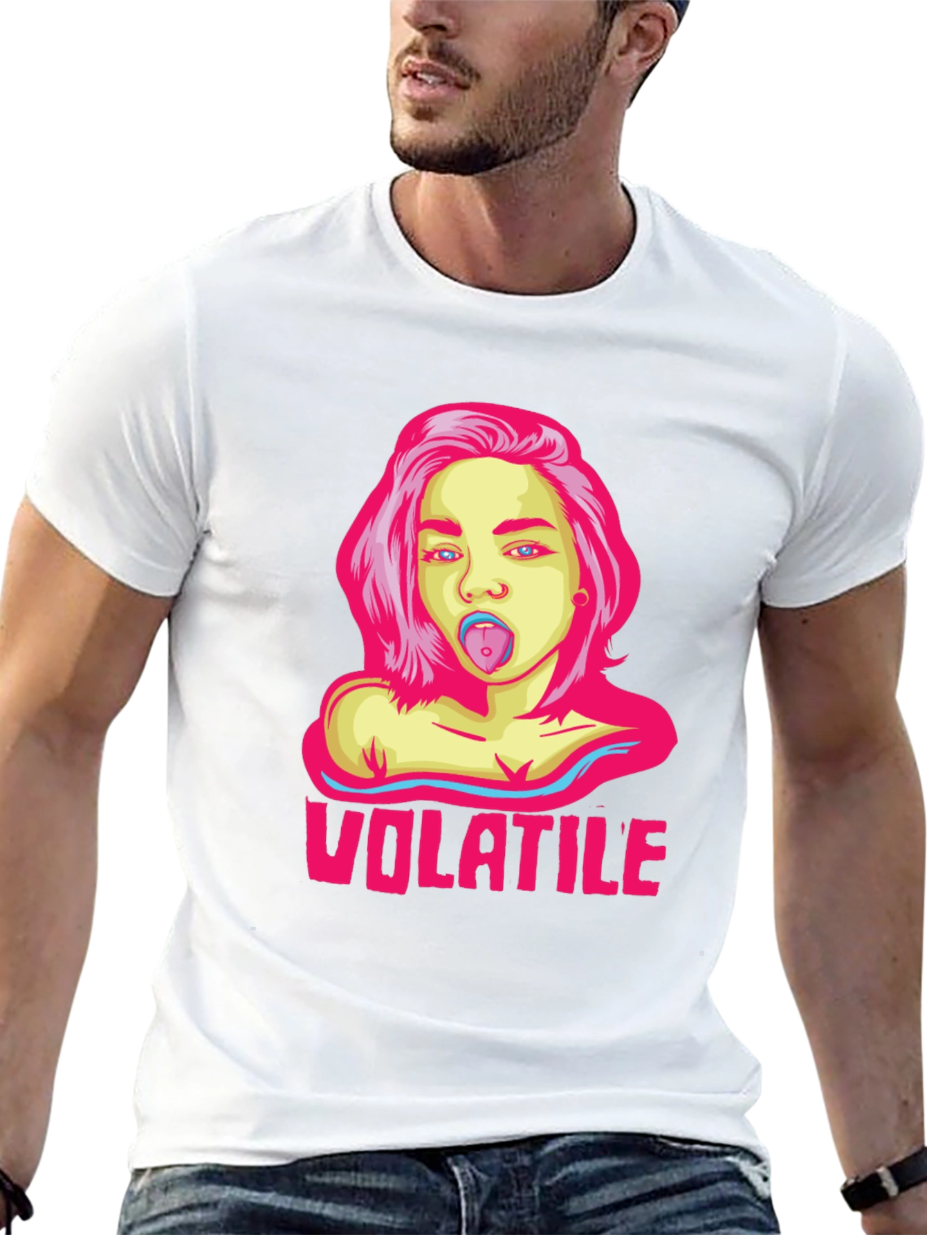 Volatile Graphic Tee - Edgy Streetwear Style