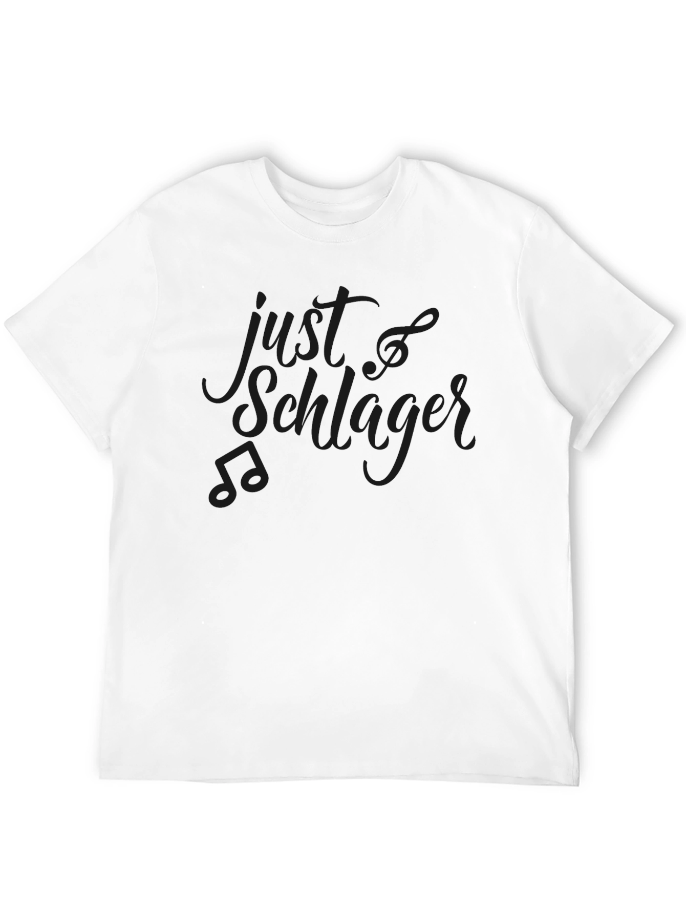 Just Schlager Black Graphic Tee