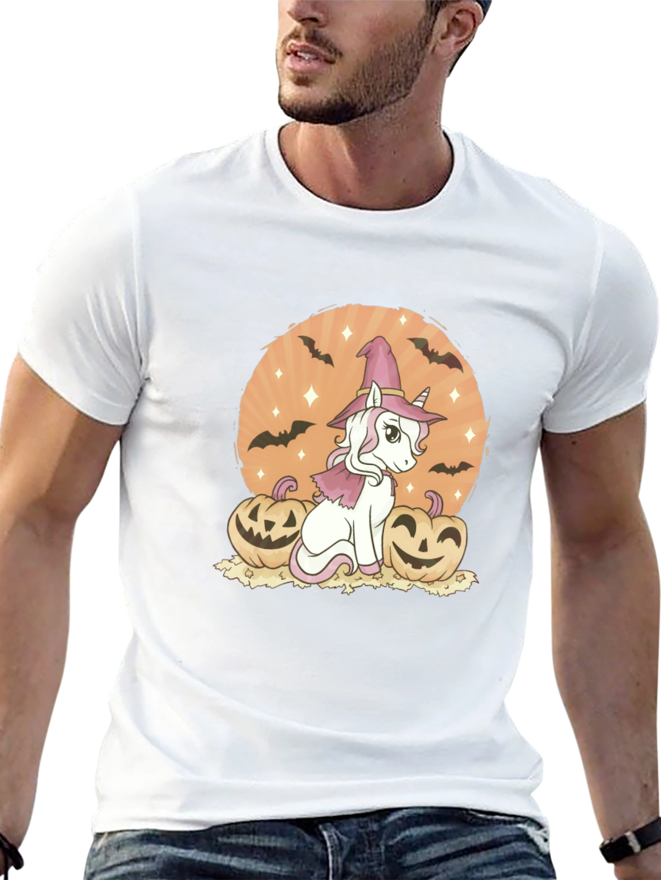 Halloween Unicorn Witch T-Shirt