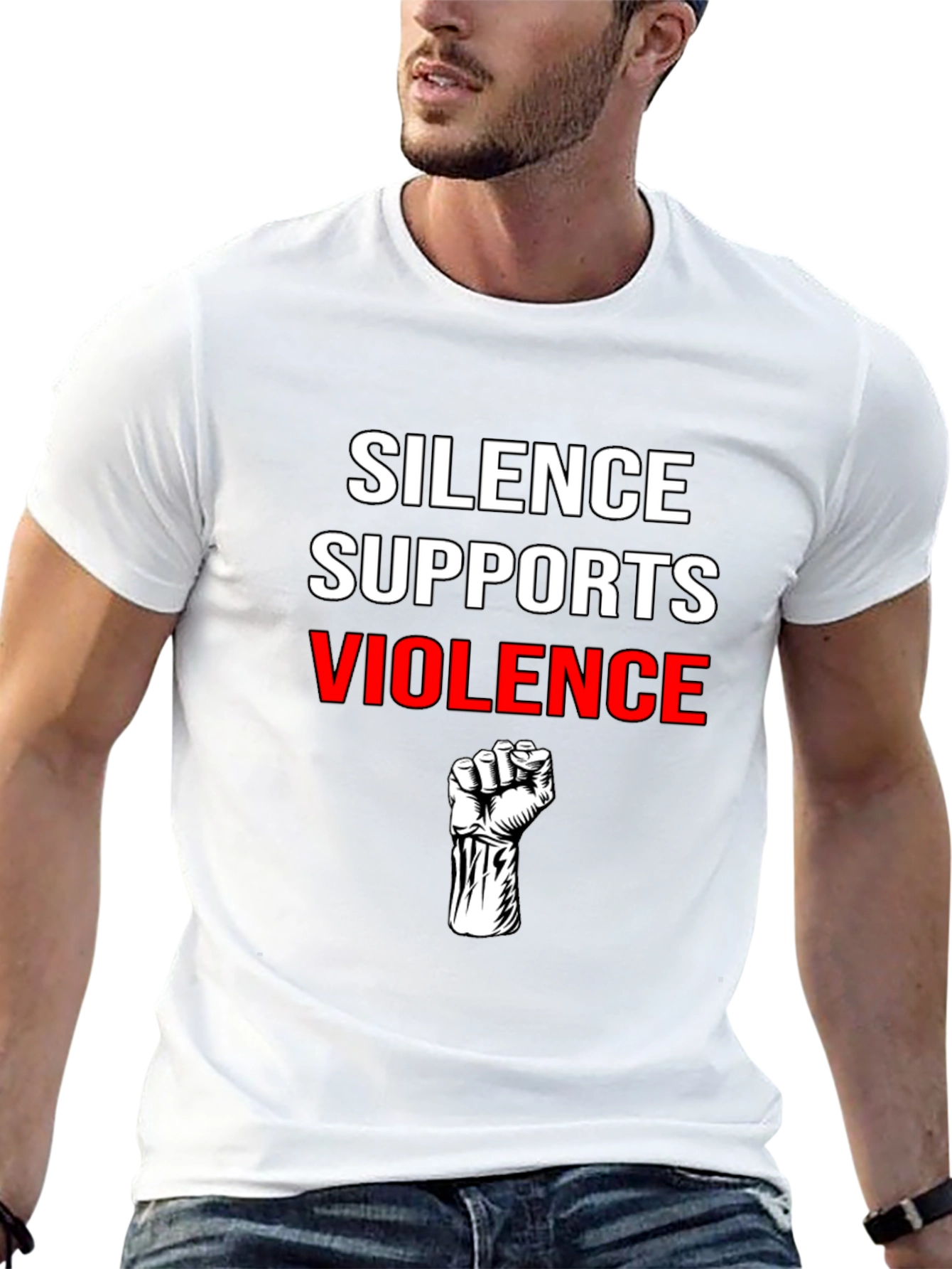 Silence Supports Violence Graphic Tee