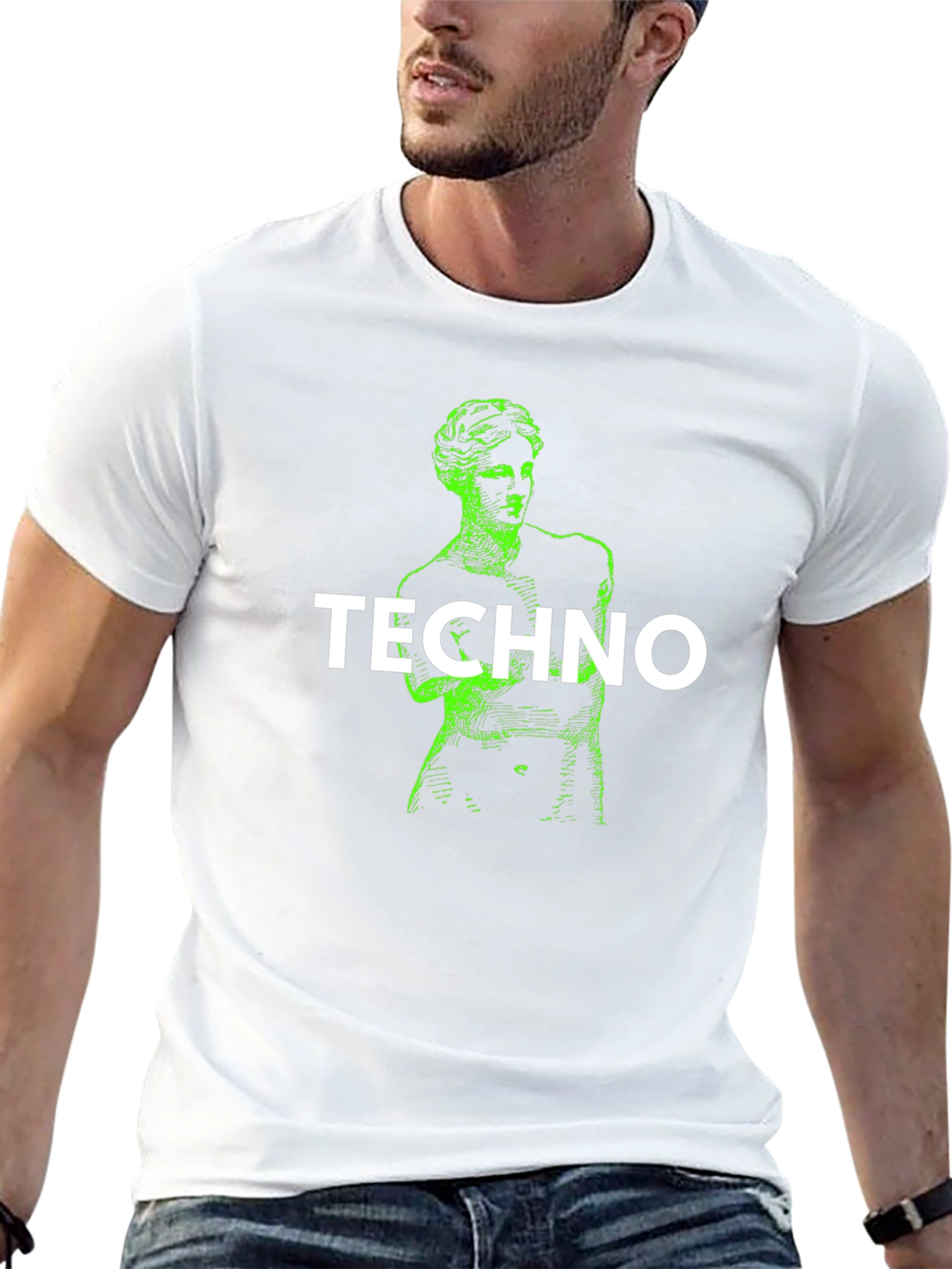 Techno Graphic Print T-Shirt