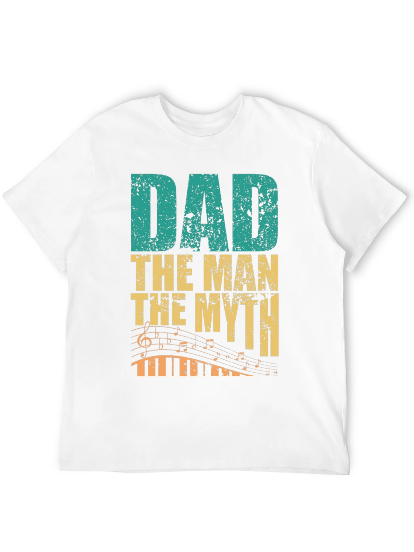 Dad The Man The Myth Music Lover Graphic Tee