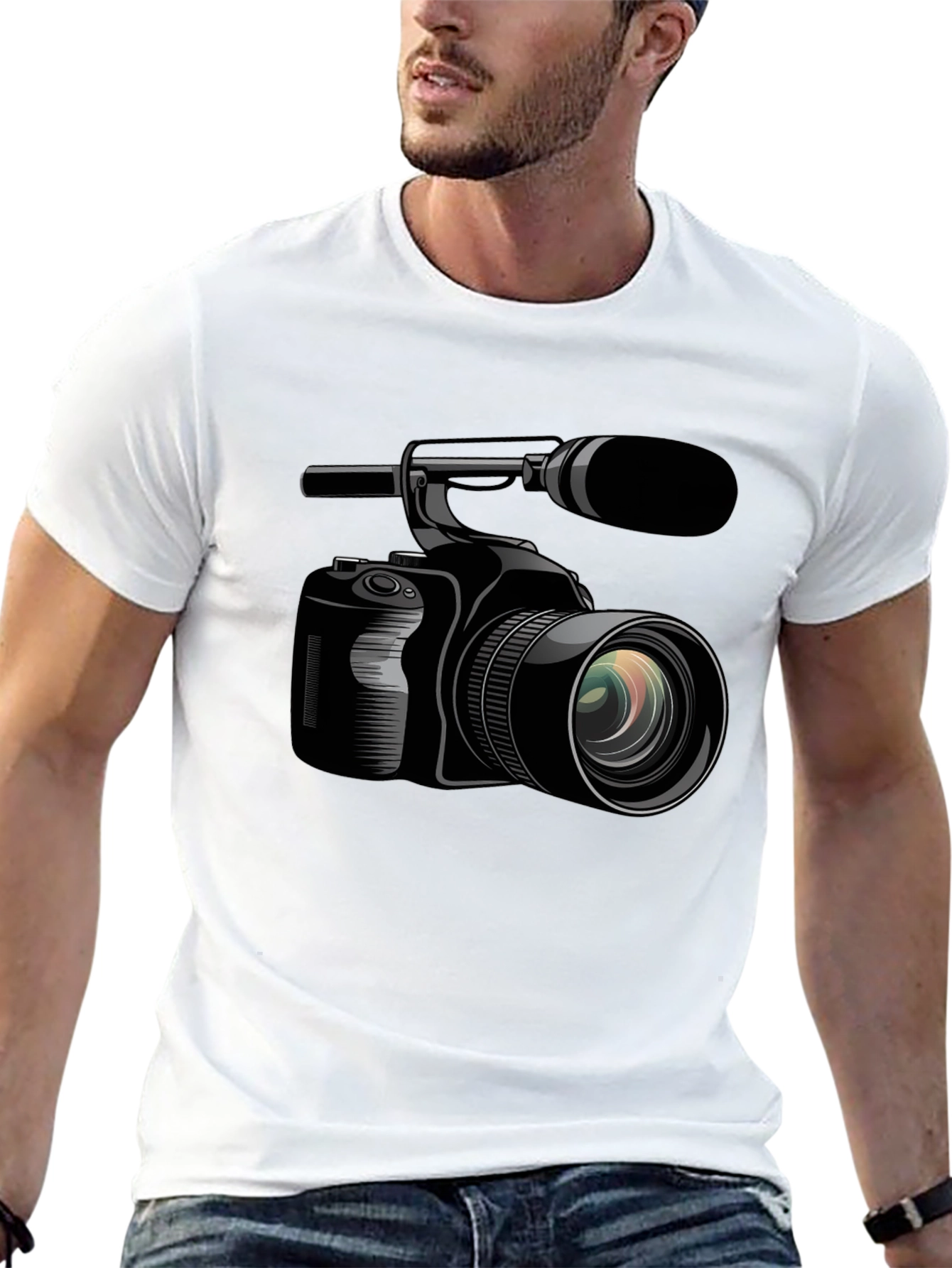 Camera Graphic Black T-Shirt