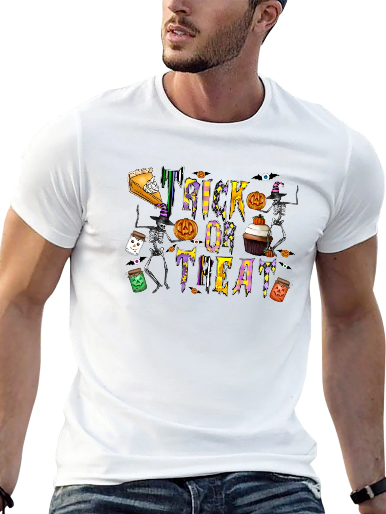 Halloween Trick or Treat Black T-Shirt