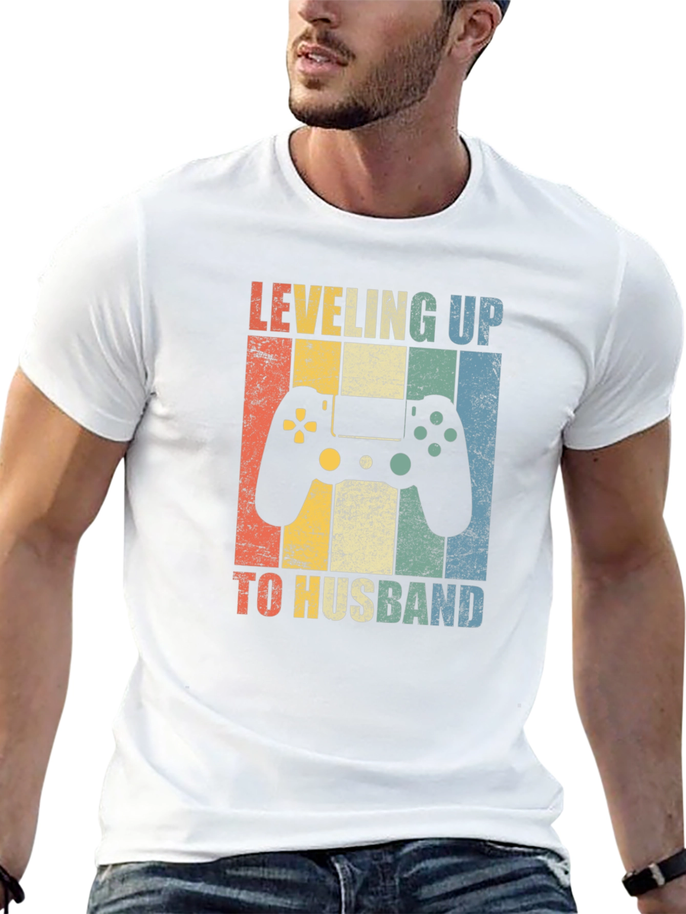 Leveling Up to Husband Gaming T-Shirt