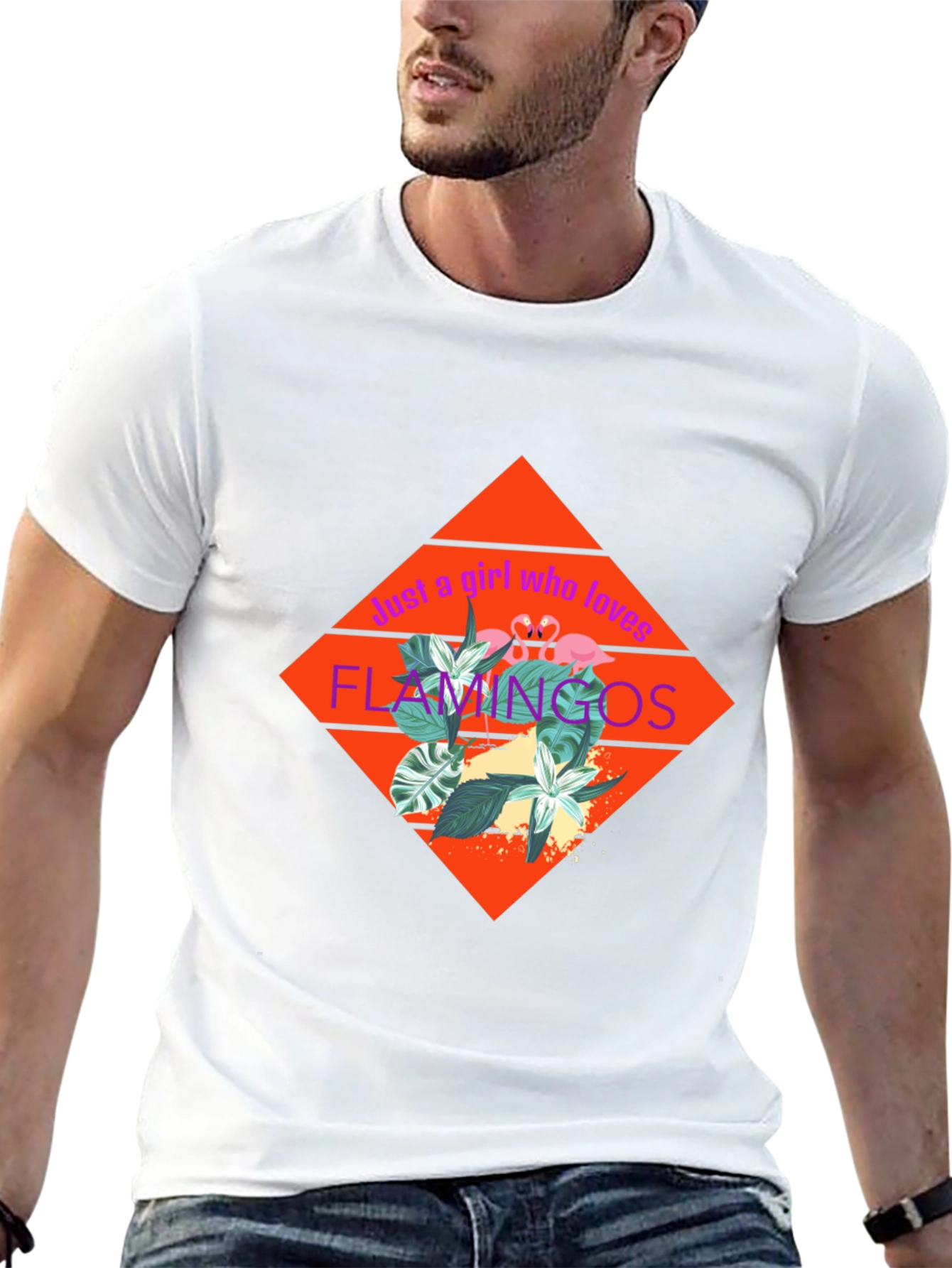 Just a Girl Who Loves Flamingos T-Shirt