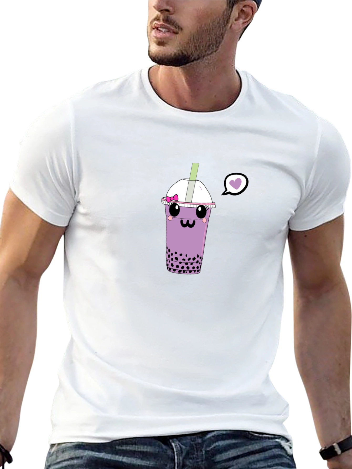 Cute Bubble Tea Graphic T-Shirt