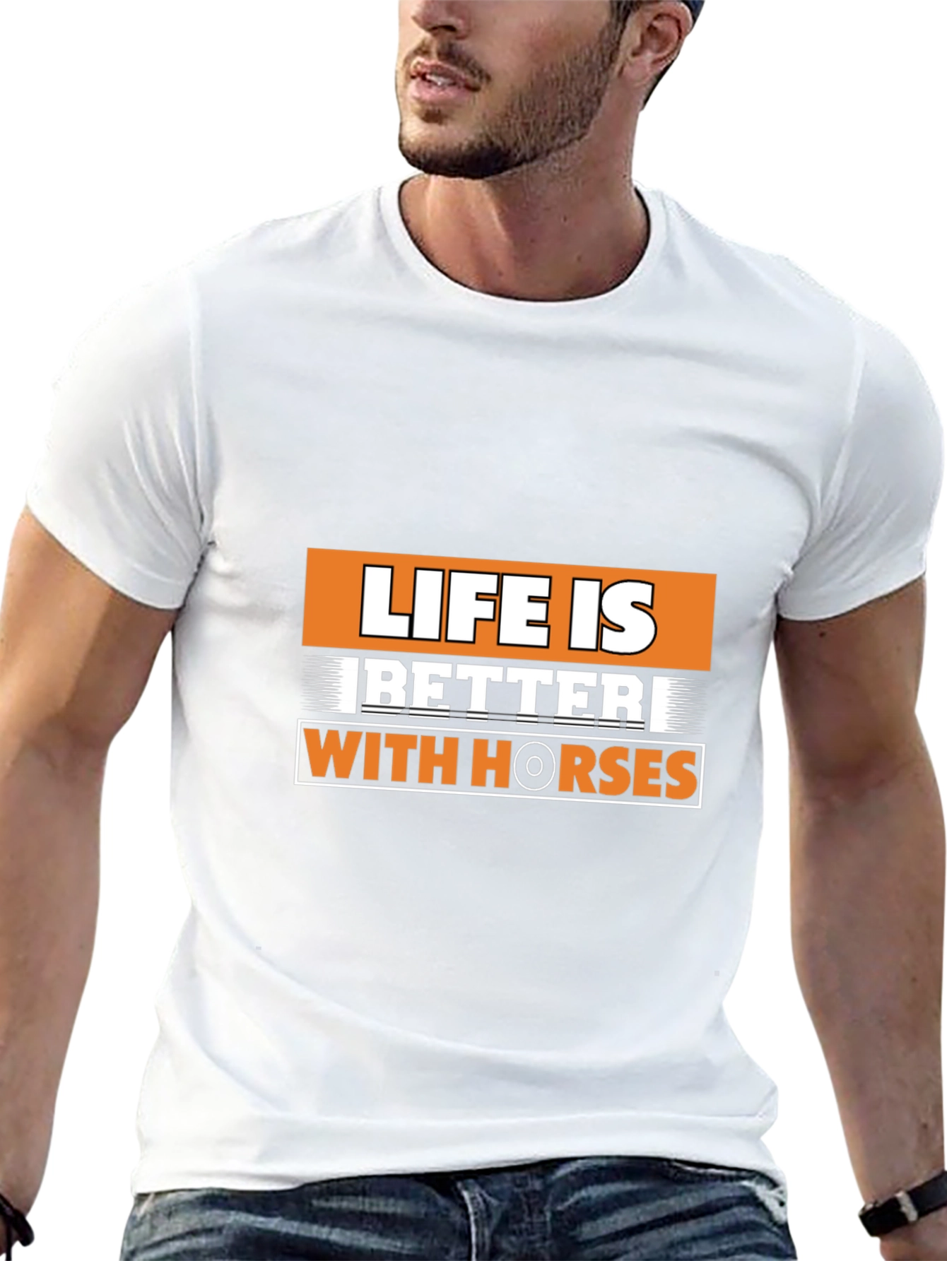 Life is Better with Horses Graphic T-Shirt