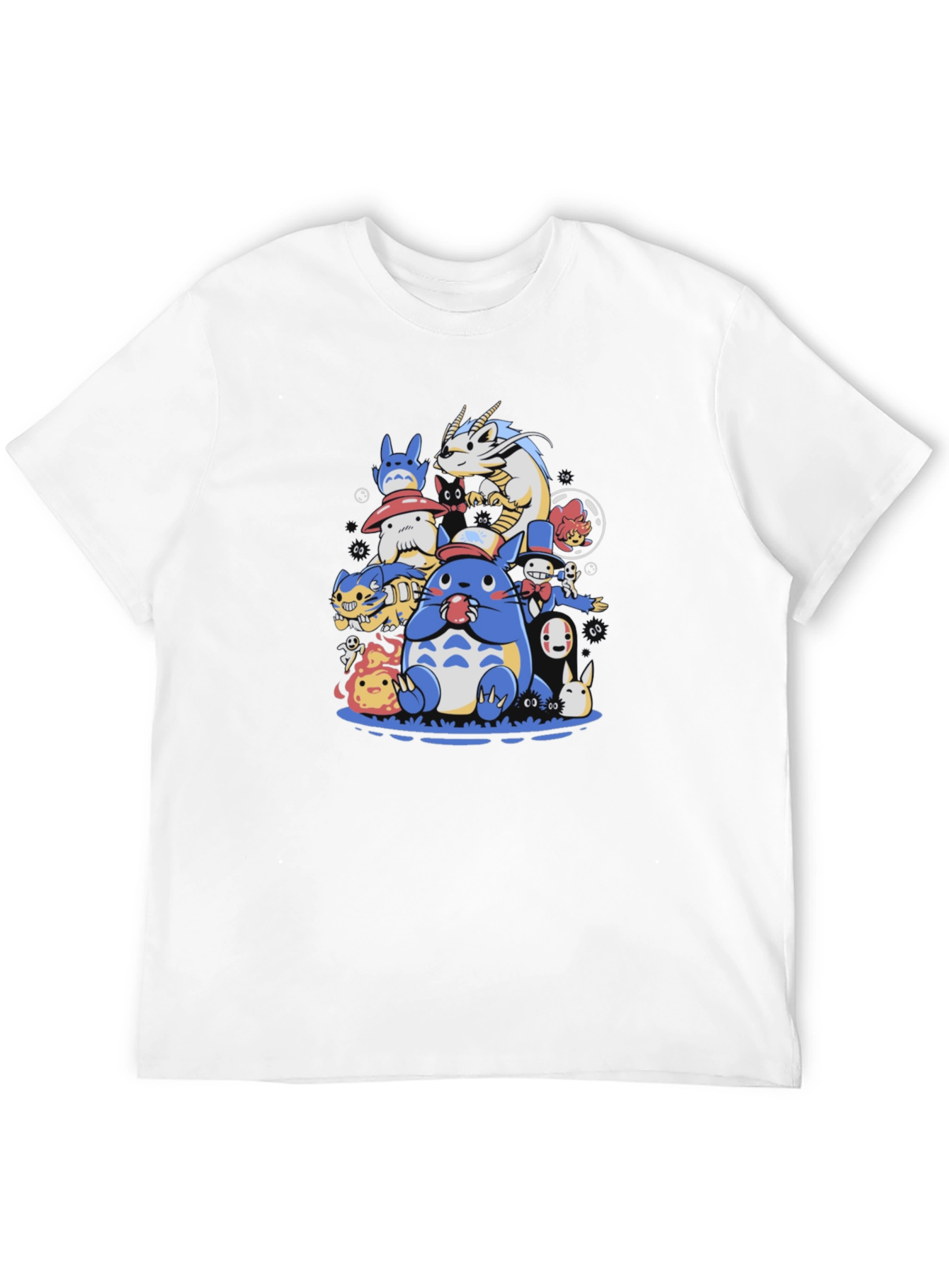 Studio Ghibli Characters Black T-Shirt