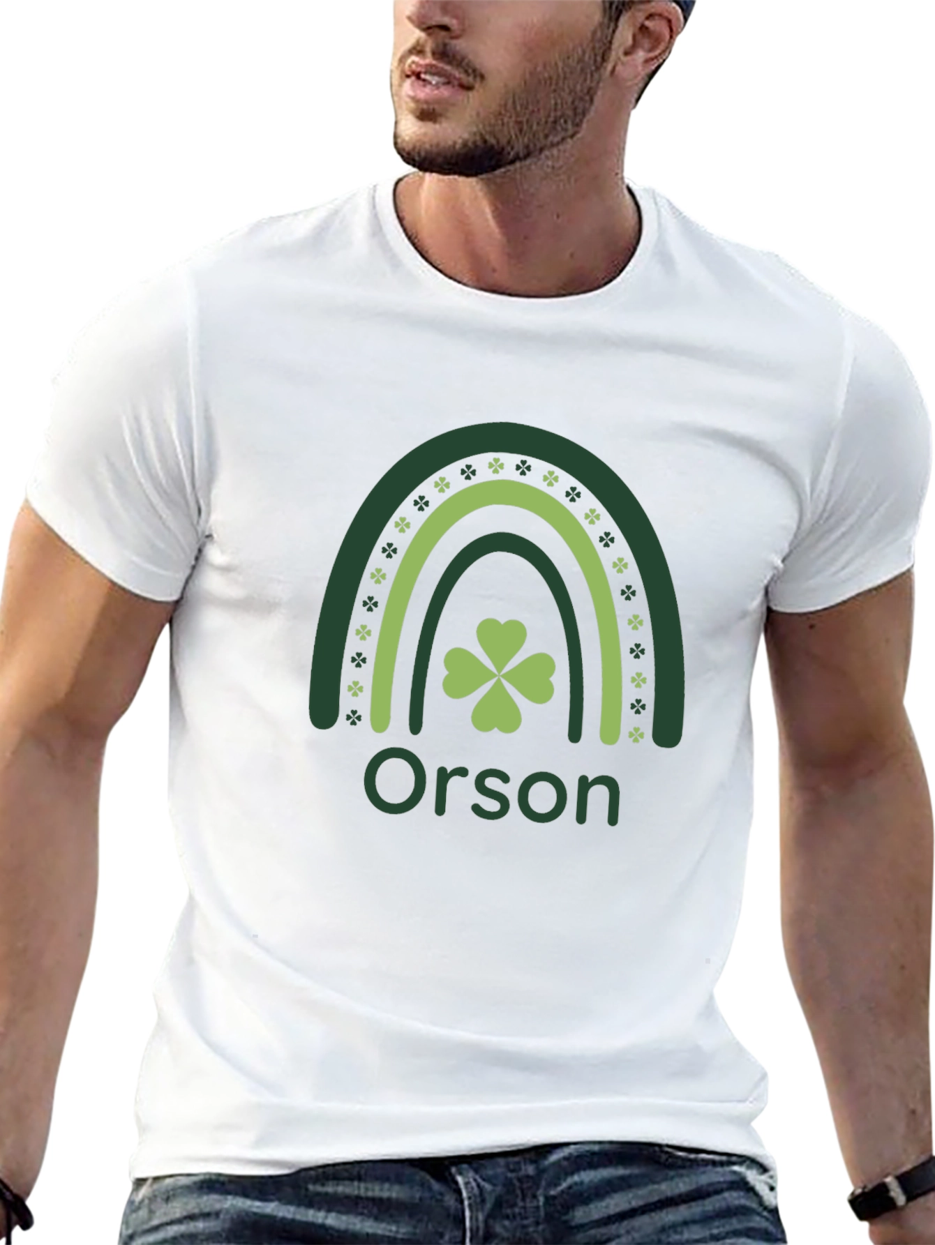 Orson St. Patricks Day Shamrock Rainbow T-Shirt
