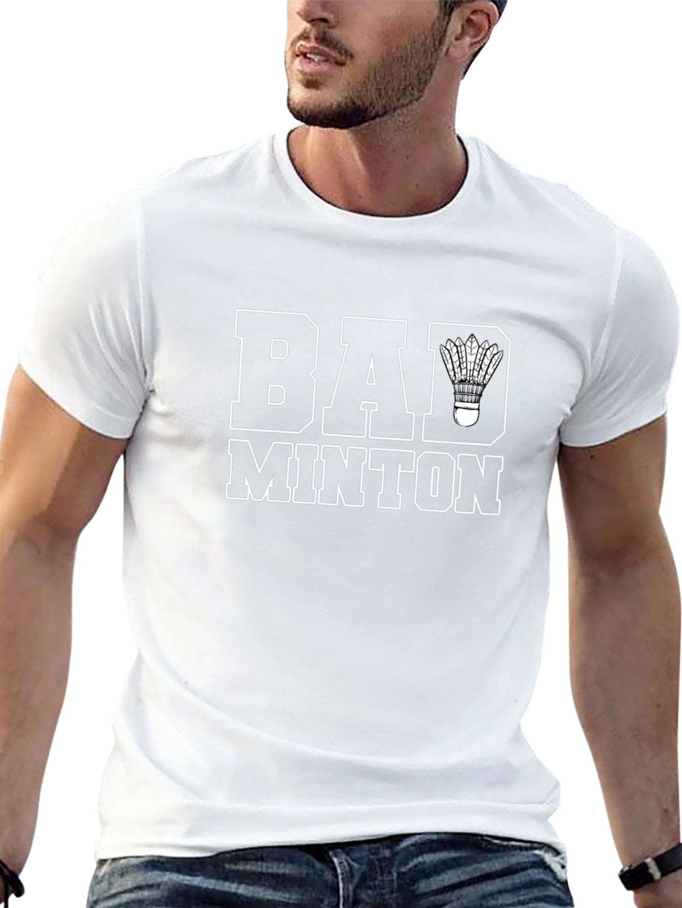 Badminton Shuttlecock Graphic T-Shirt