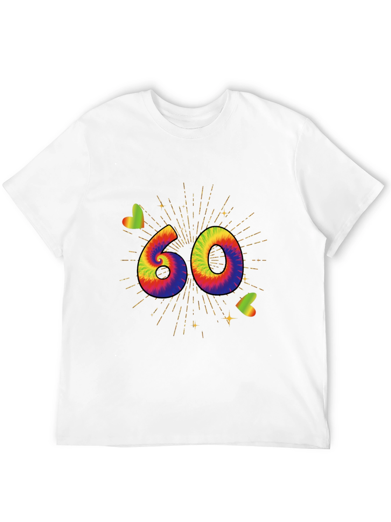 Tie Dye 60th Birthday T-Shirt