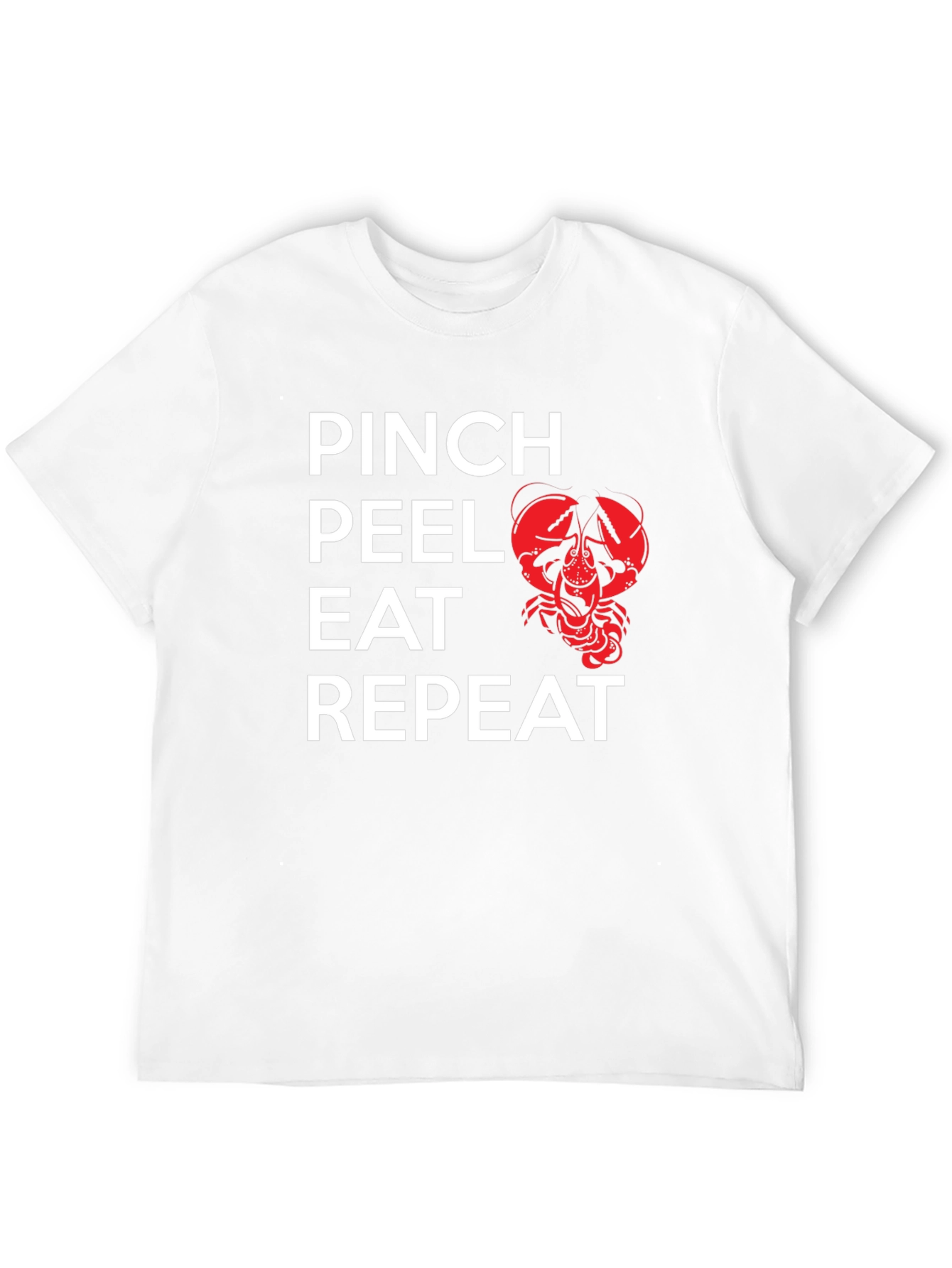 Pinch Peel Eat Repeat Crawfish Graphic Tee