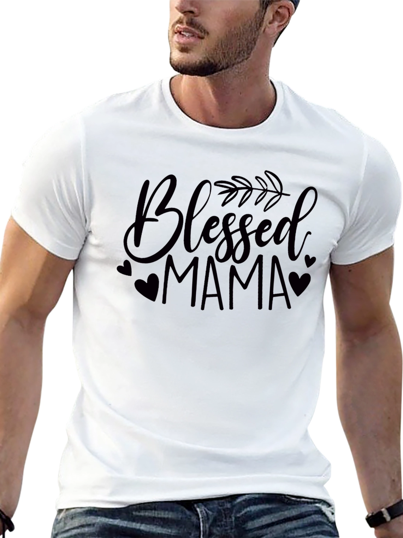 Blessed Mama Graphic Tee - Black Casual Shirt