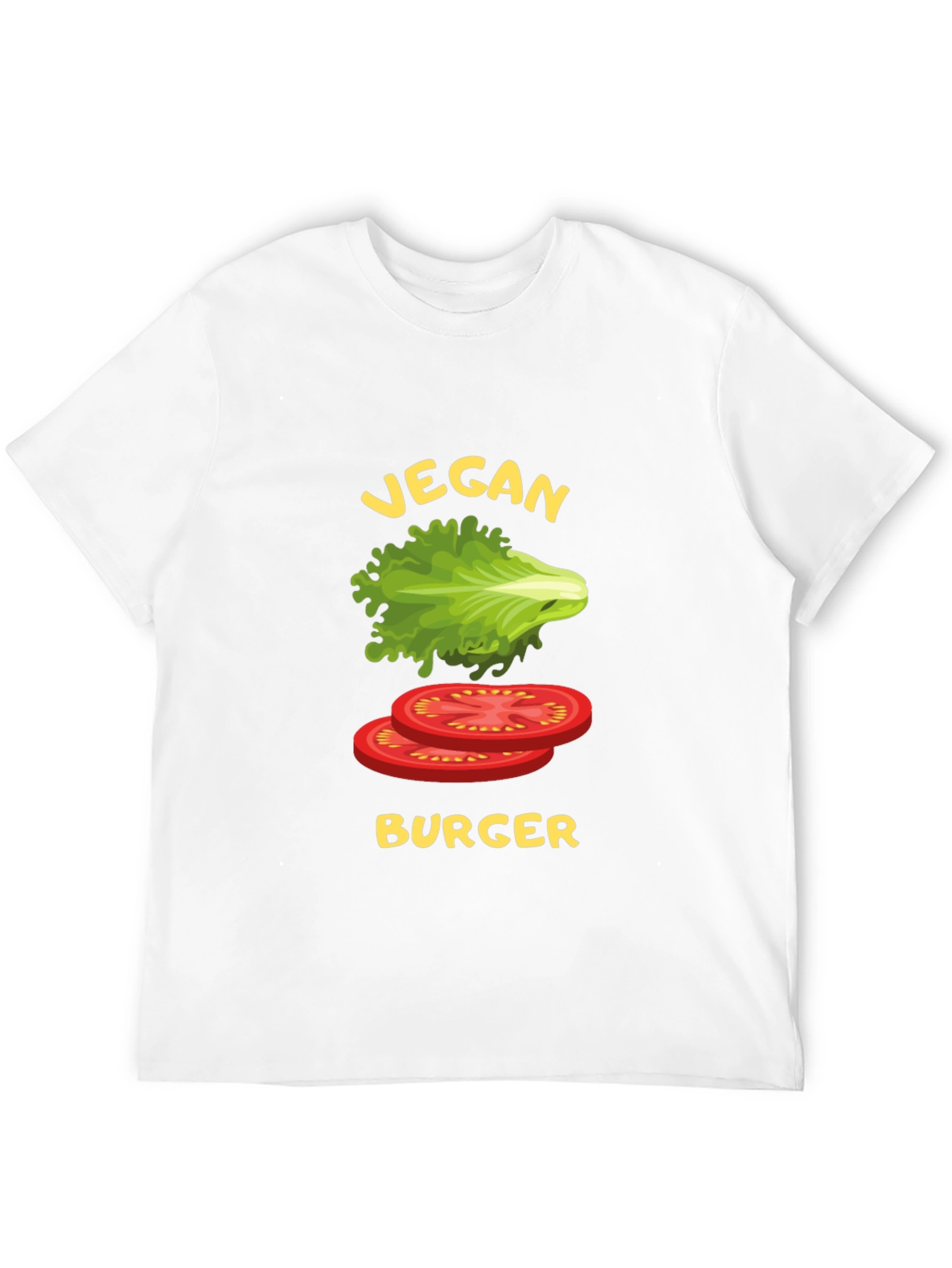 Vegan Burger Graphic T-Shirt - Black