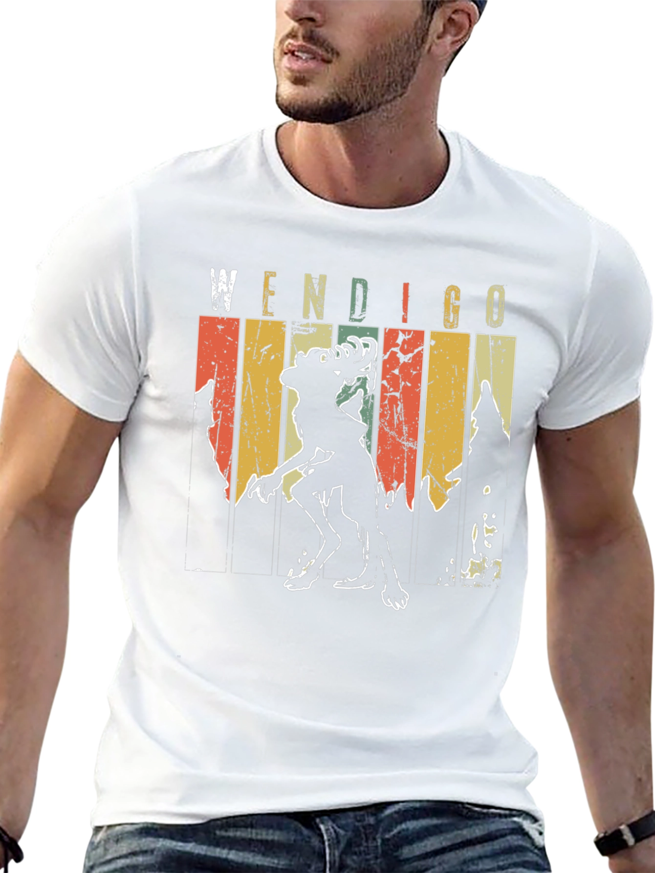 Wendigo Retro Graphic Tee - Black